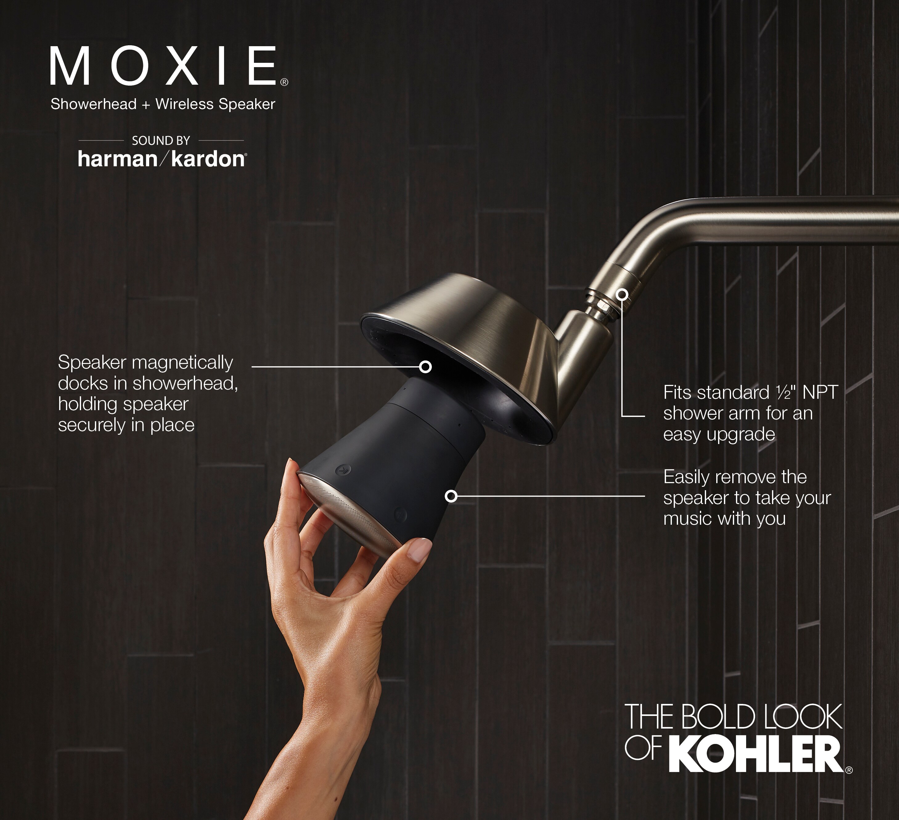 KOHLER 28238-NKE-BL Fixed-Showerhead - View #5