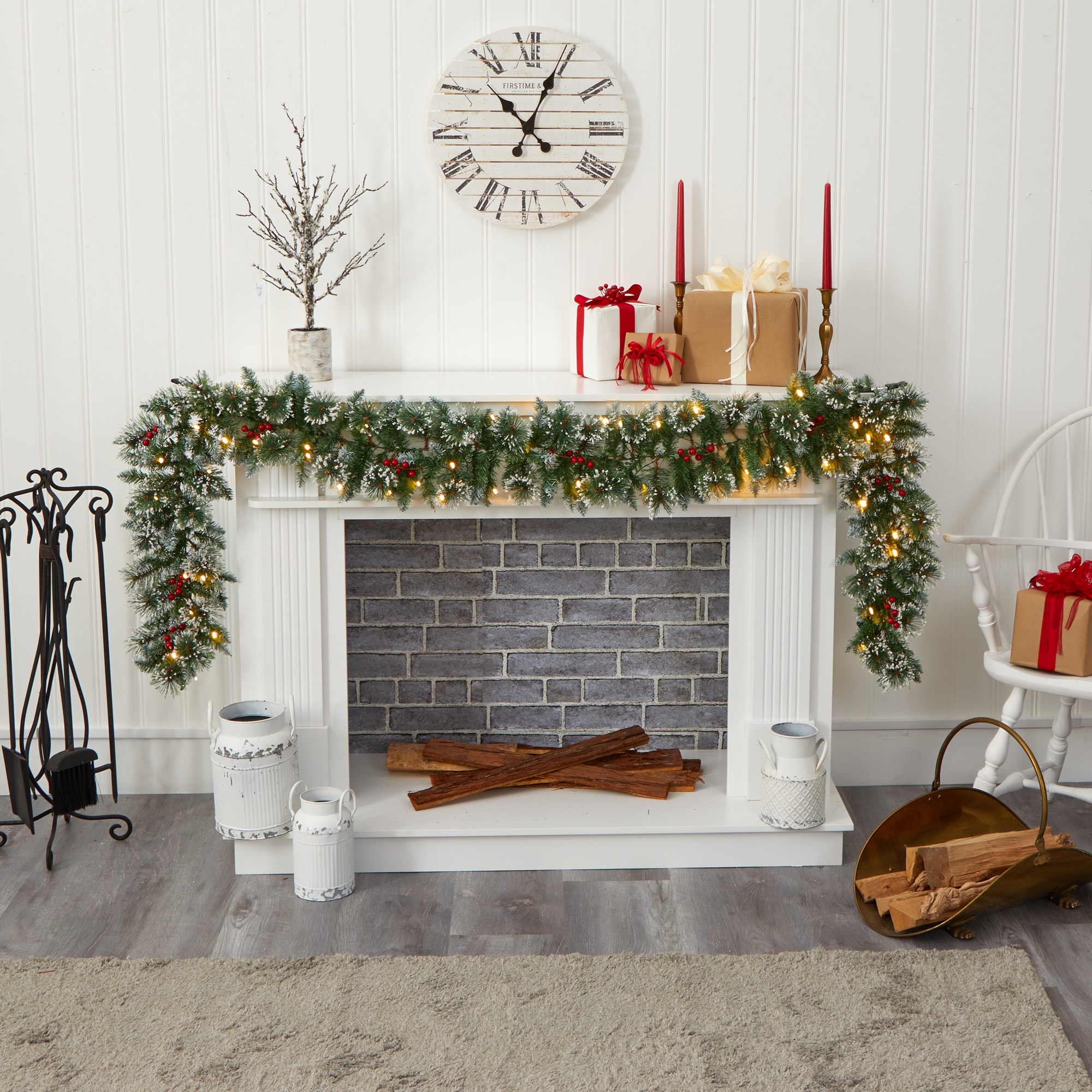 Nearly Natural W1102 Artificial-Christmas-Garland - View #5