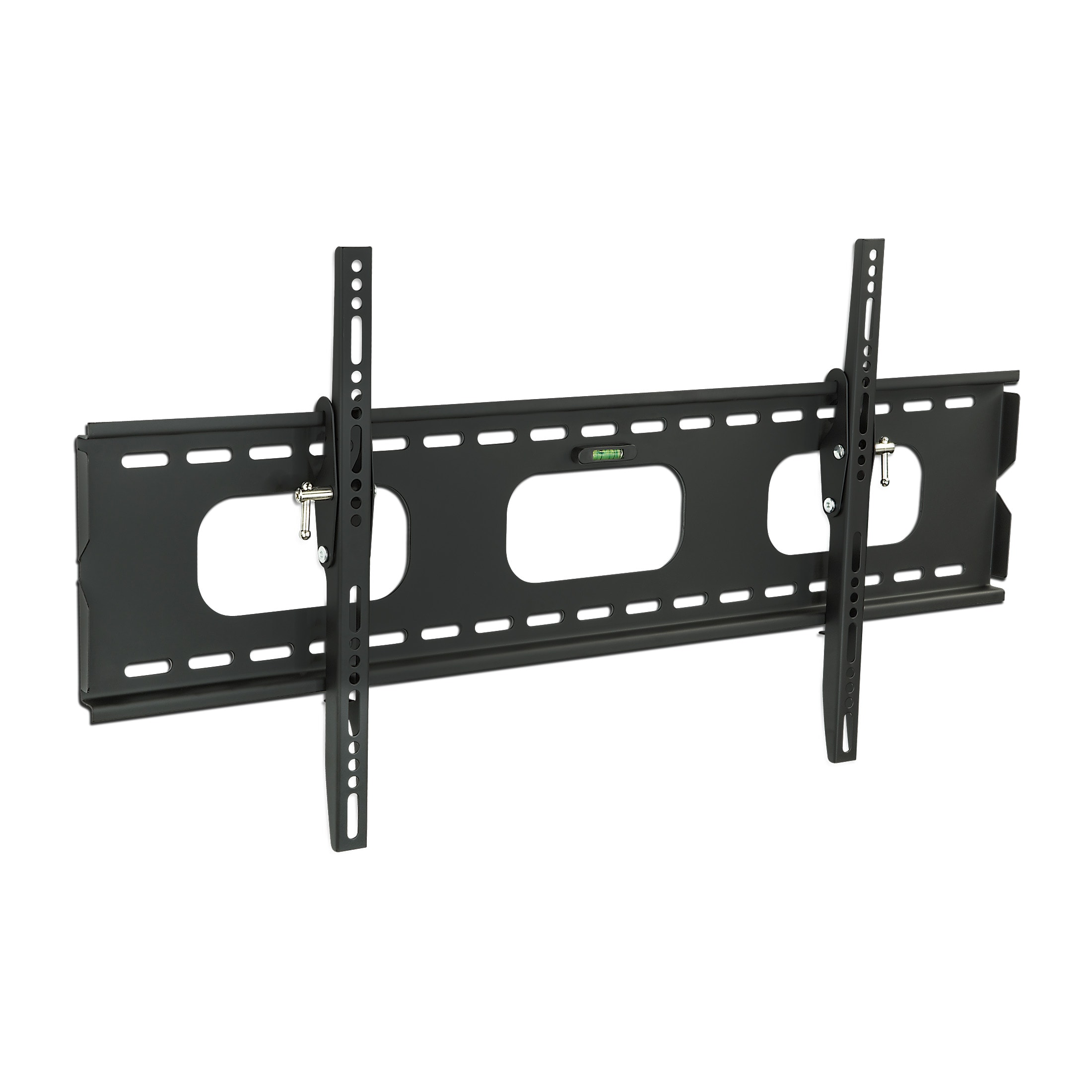Black Steel Low-Profile Tilting TV Wall Mount for 42-90 inch Screens