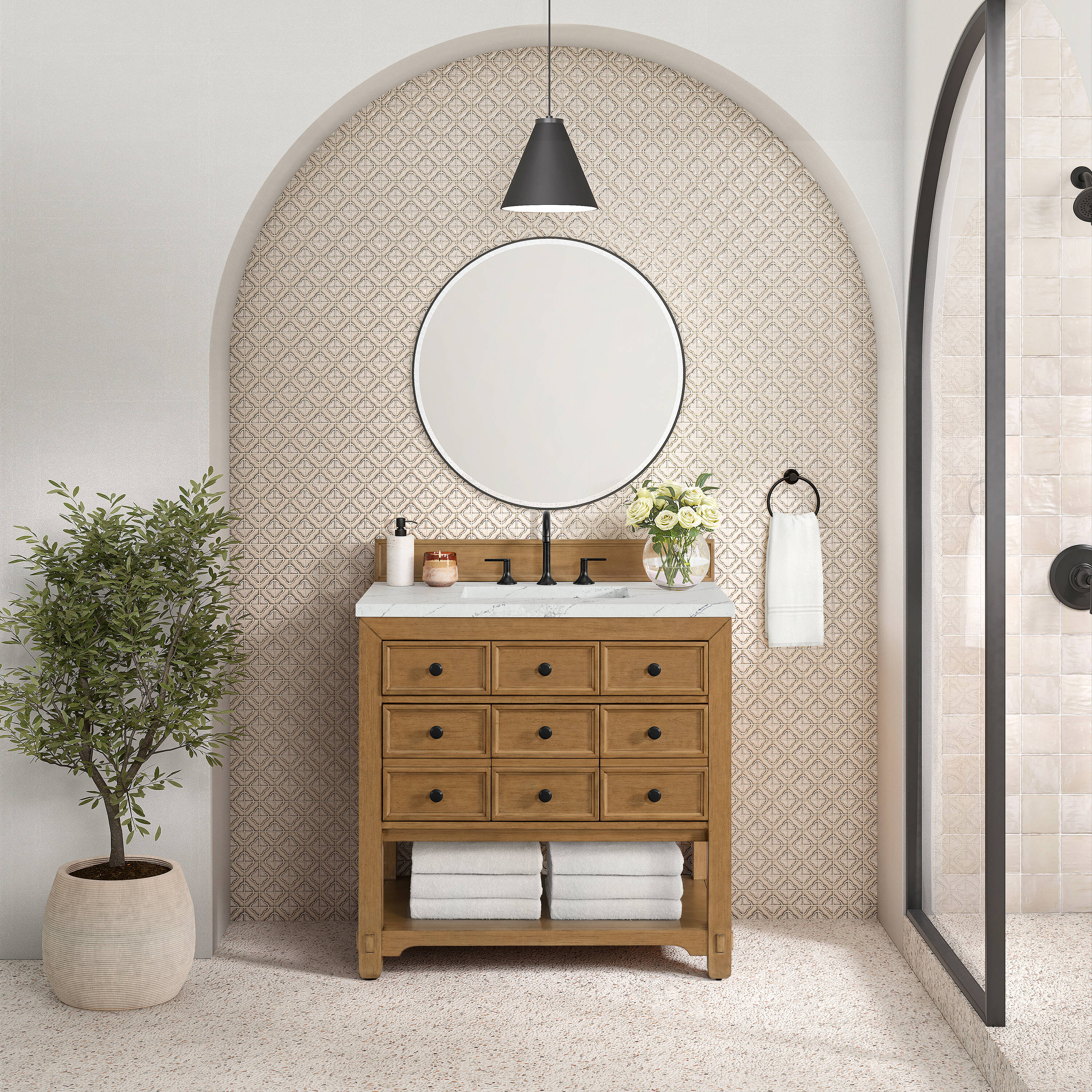 James Martin Vanities 505-V36-AMB-3ENC Bath-Vanity-Combo - View #2