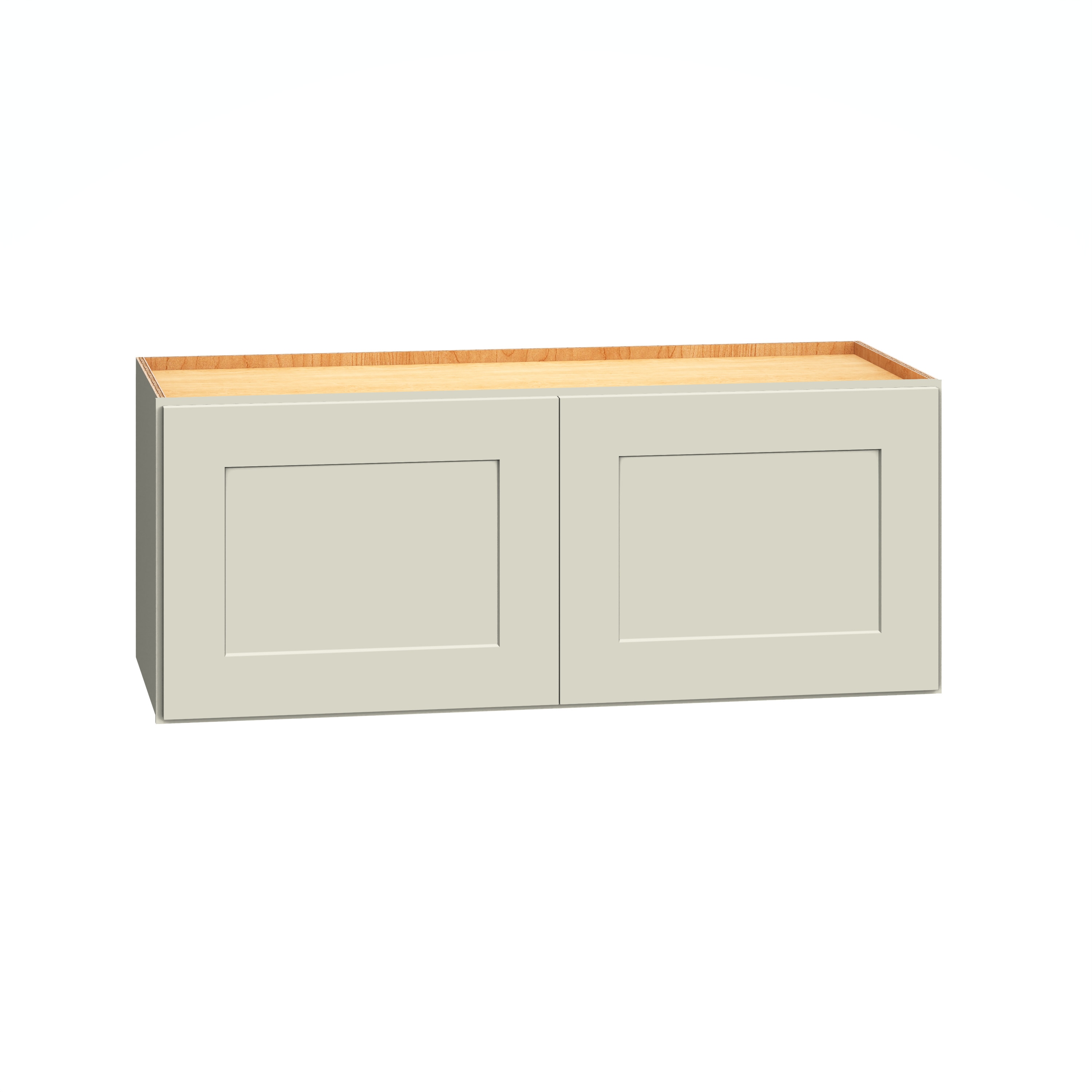 Diamond Express 61D-W3012 Jamestown 30-in W x 12-in H x 12-in D Icy Avalanche Wall Fully assembled Plywood Cabinet (Recessed Panel Shaker)