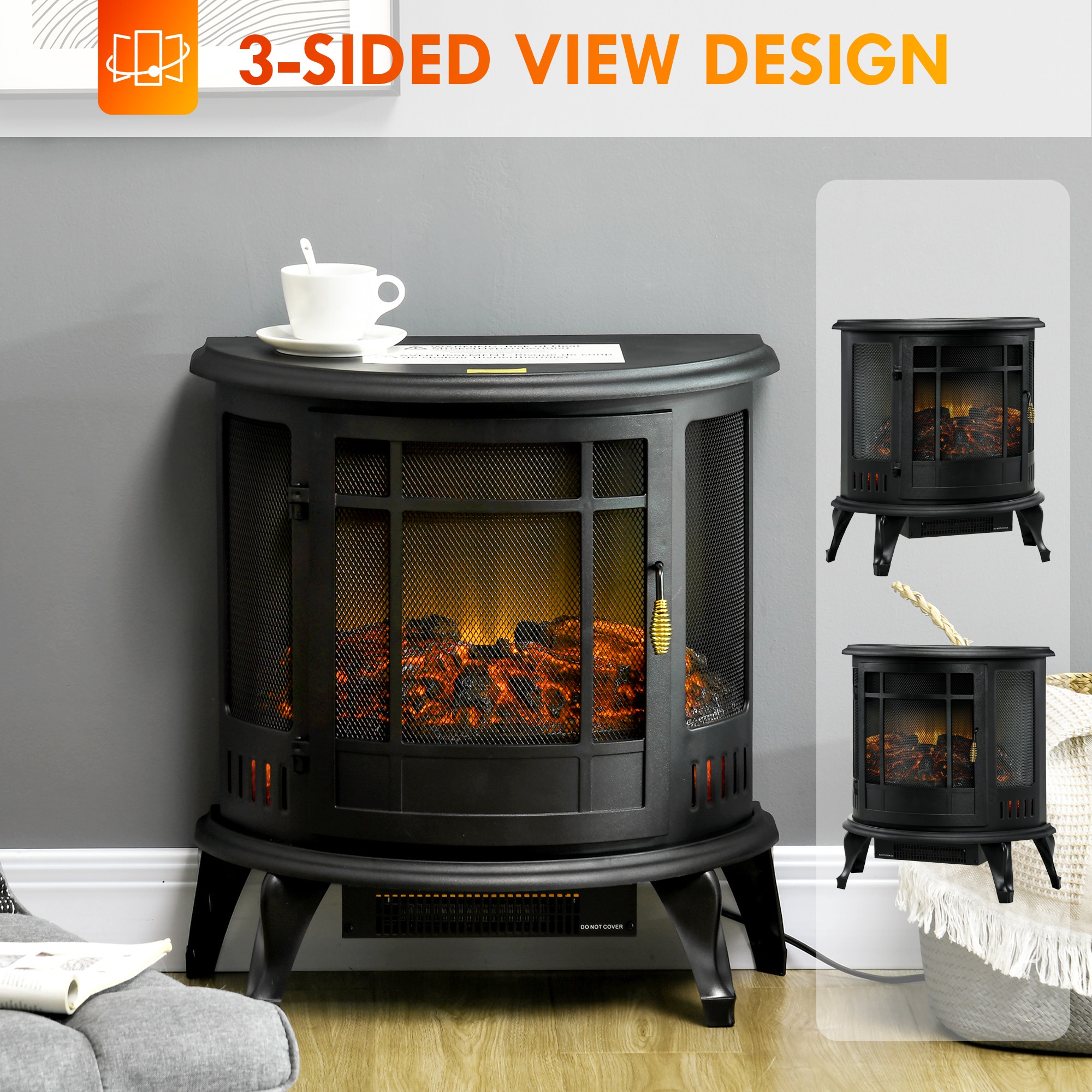 Kahomvis AOS-QP1092-096 Electric-Fireplaces - View #7