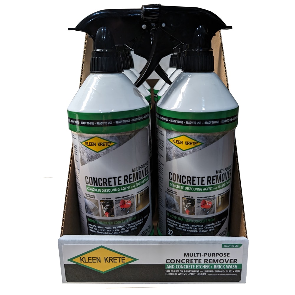 KLEEN KRETE 32816 32 Fluid ounce(s) A biodegradable form release agent and equipment protector formulated with corrosion-inhibiting properties. Creates a non-stick coating on the surface of tools, machinery, vehicles, and concrete form work when applied. Repels slurry, concrete, paint buildup and over spray, dirt, mud, snow, ice and much more Remover