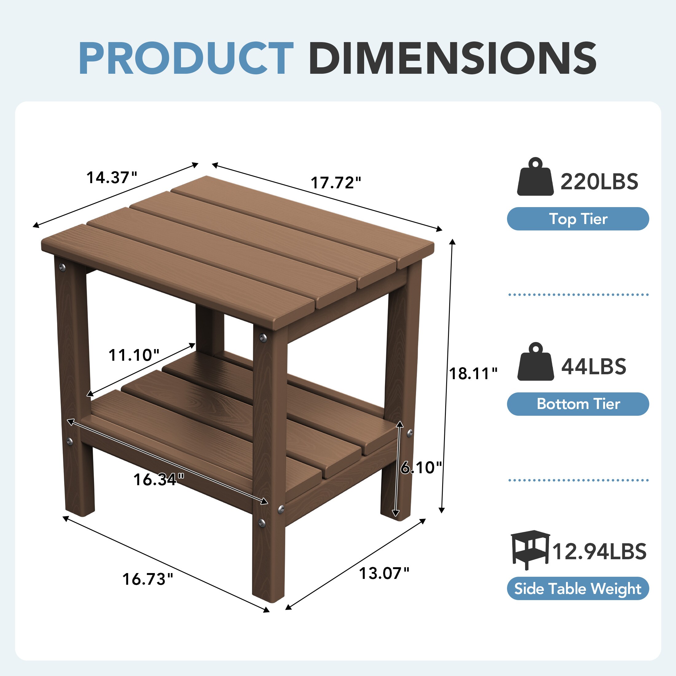 Serwall LS-CJ-BN Patio-Tables - View #3