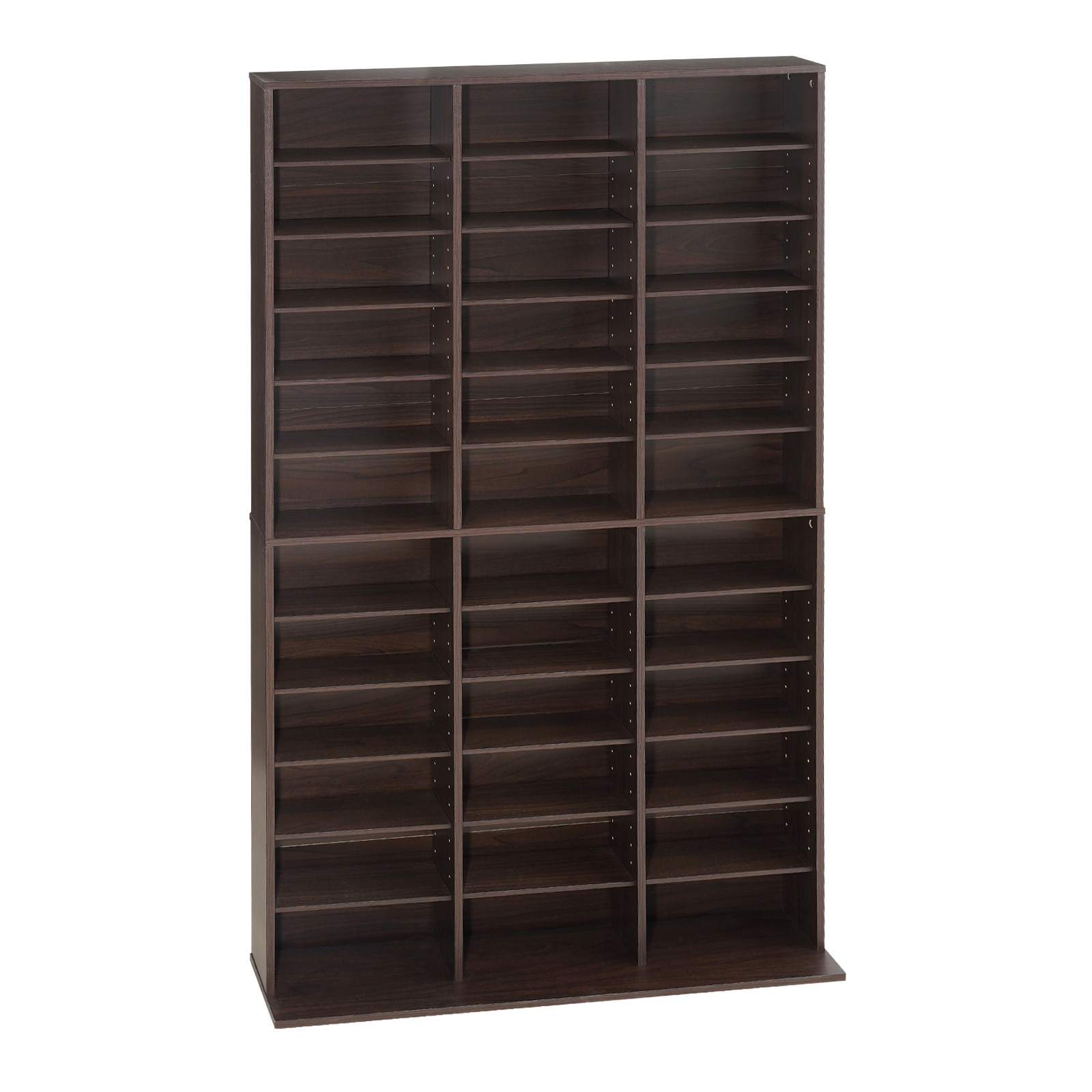 VEVOR Media Storage Cabinet  12-Tier DVD Shelf Organizer  40.08 x 9.09 x 71.26 in Multimedia Storage Organizer for CDs  DVDs  Books and Games  CD Shelf for Living Room  Home Office  Recording Room