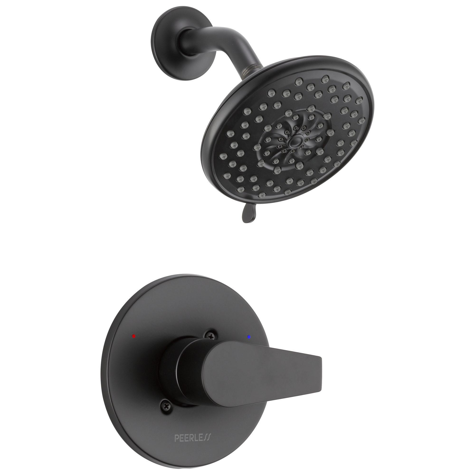 Matte Black Shower Faucet System Combo Setrainfall Head with Hand Show —  Savvy Shower