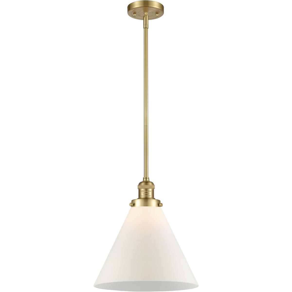 Innovations Lighting - 201S-SG-G41-L-LED Franklin Restoration Cone Mini Pendant Satin Gold