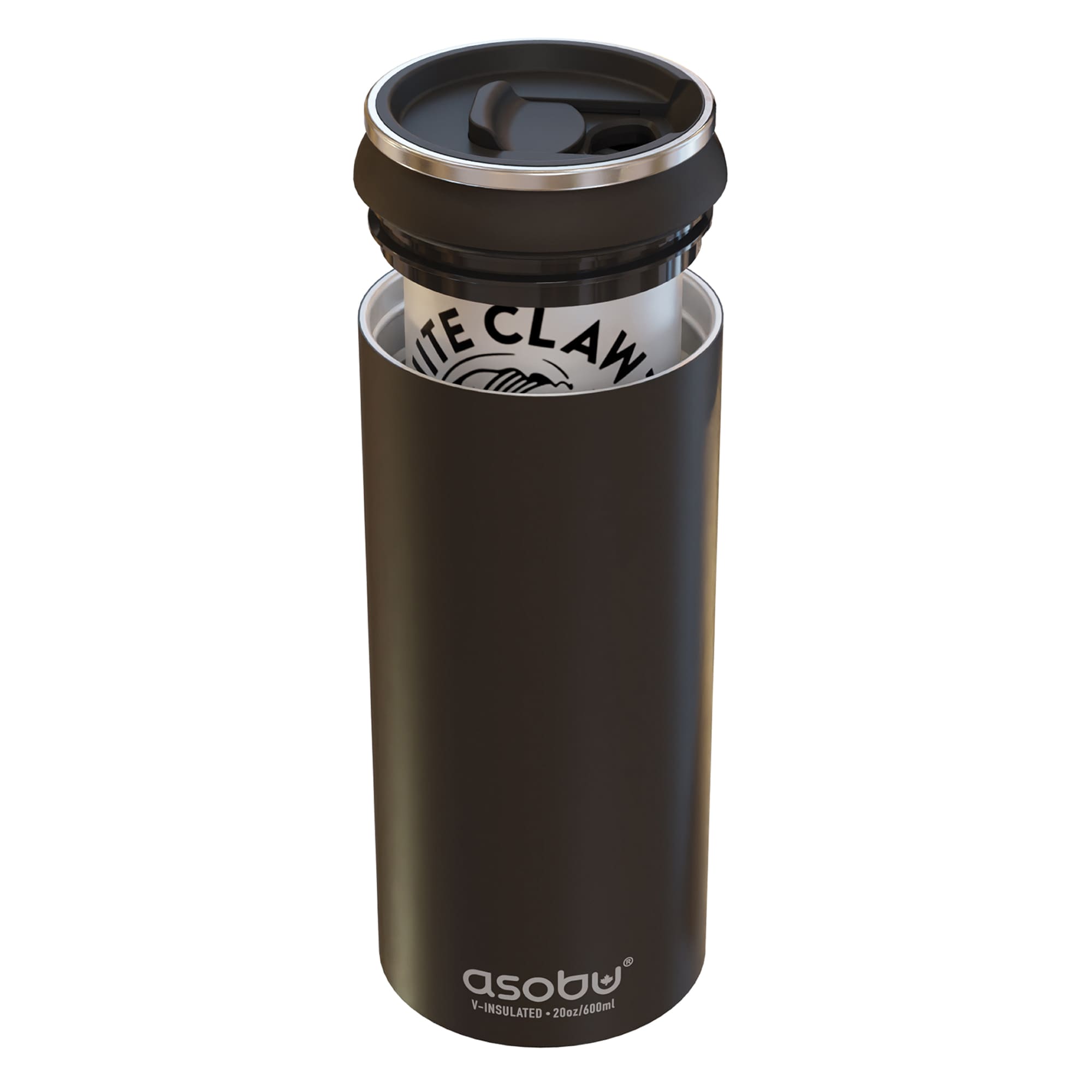 ASOBU ADNAFC4GBK FC4G Stainless Steel Black Beverage insulator