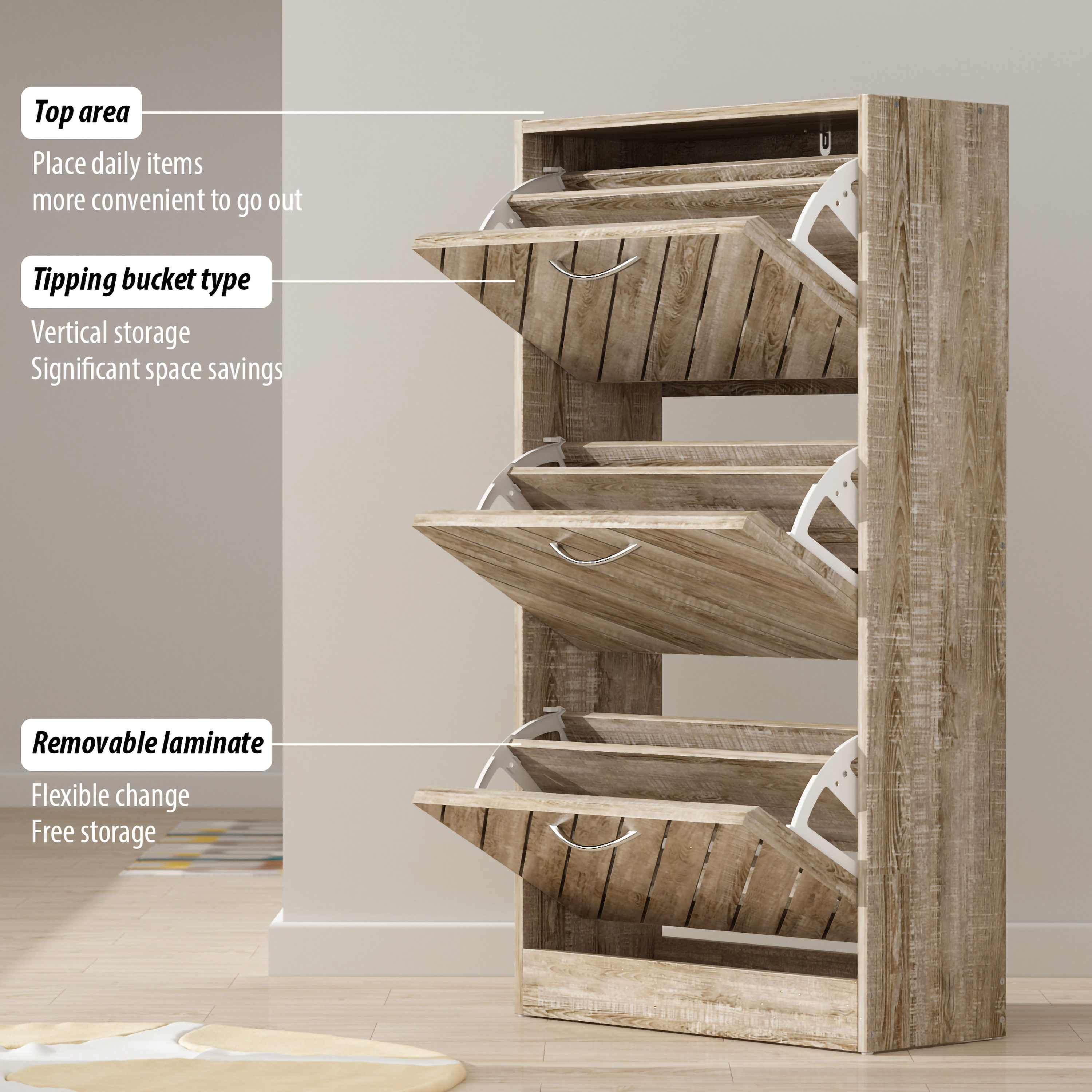 FUFU&GAGA LJY-WZ0190-01 Shoe-Racks - View #6
