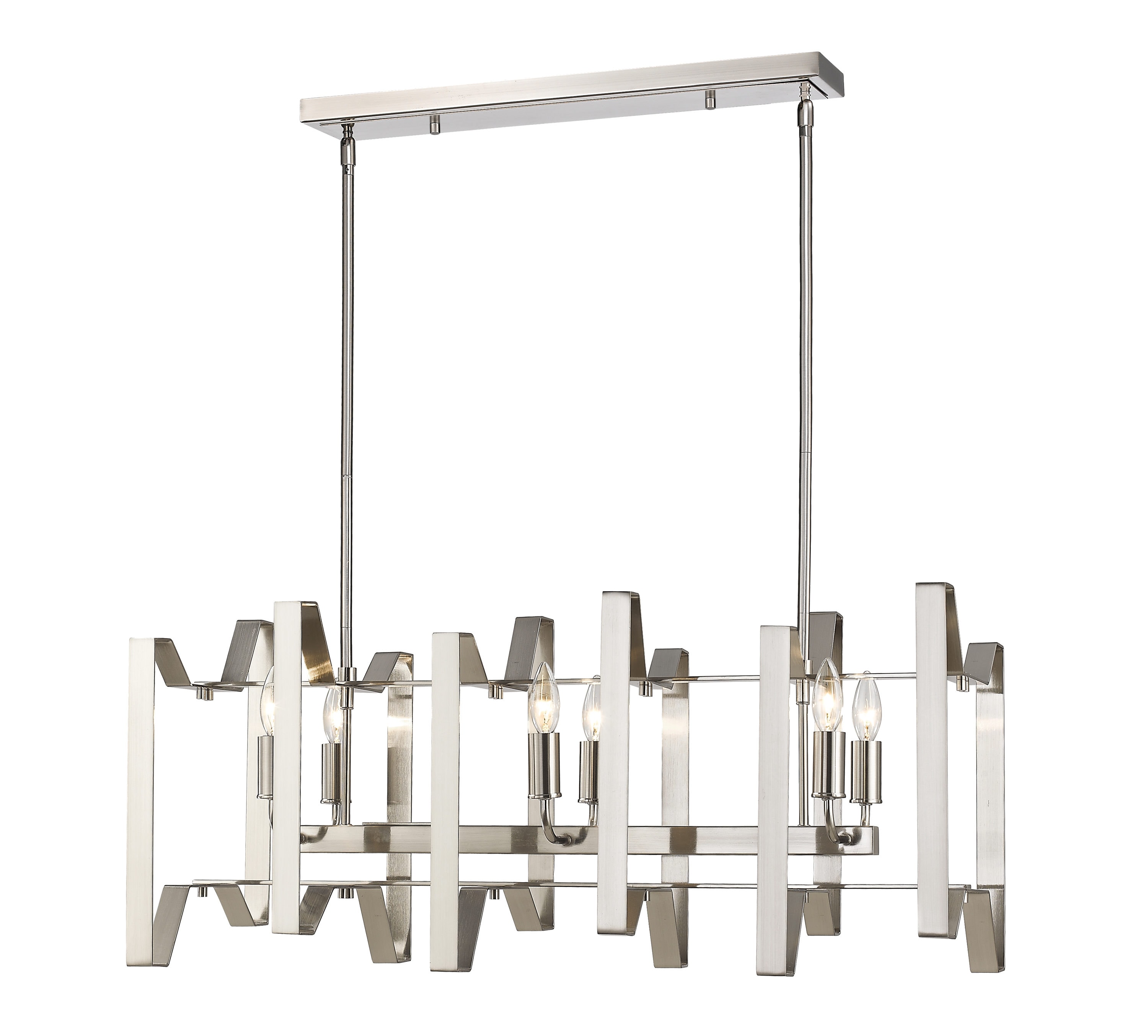 Z-Lite 4000-34BN Marsala Brushed Nickel Incandescent Candelabra base (E-12) Pool Table Lighting