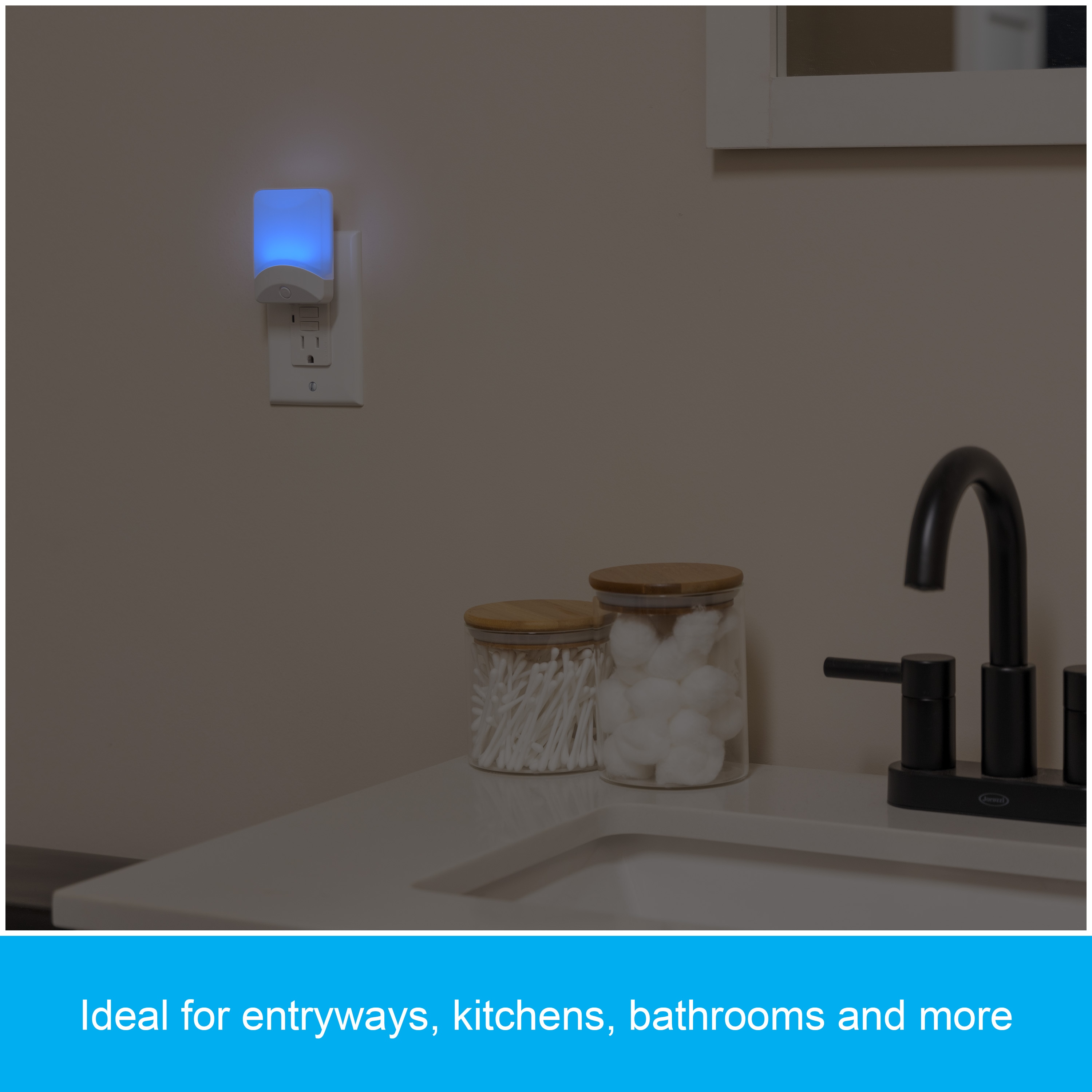 Enbrighten Galaxy Wave Color Changing LED Auto On/Off Night Light
