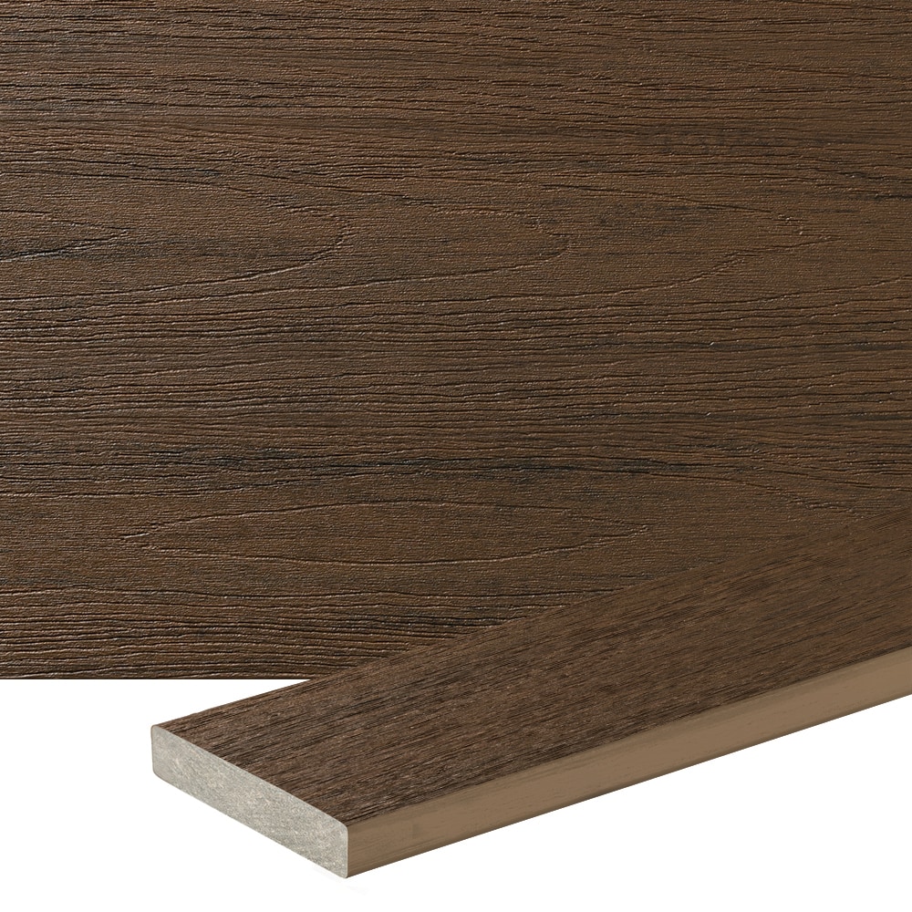 TimberTech RC5416DR-FR Reserve 1-in x 6-in x 16-ft Dark Roast Square Composite Deck board