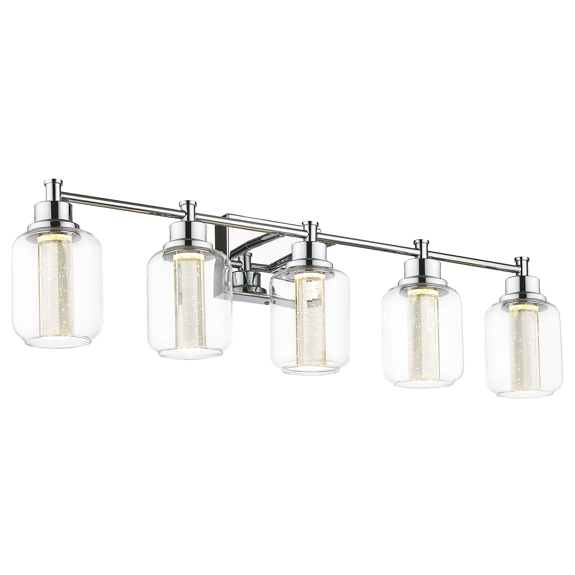 LTMATE LSZJF74B LED-5W CH JAZAVA 32.5-in 5 -Light Chrome Integrated LED Farmhouse Vanity light