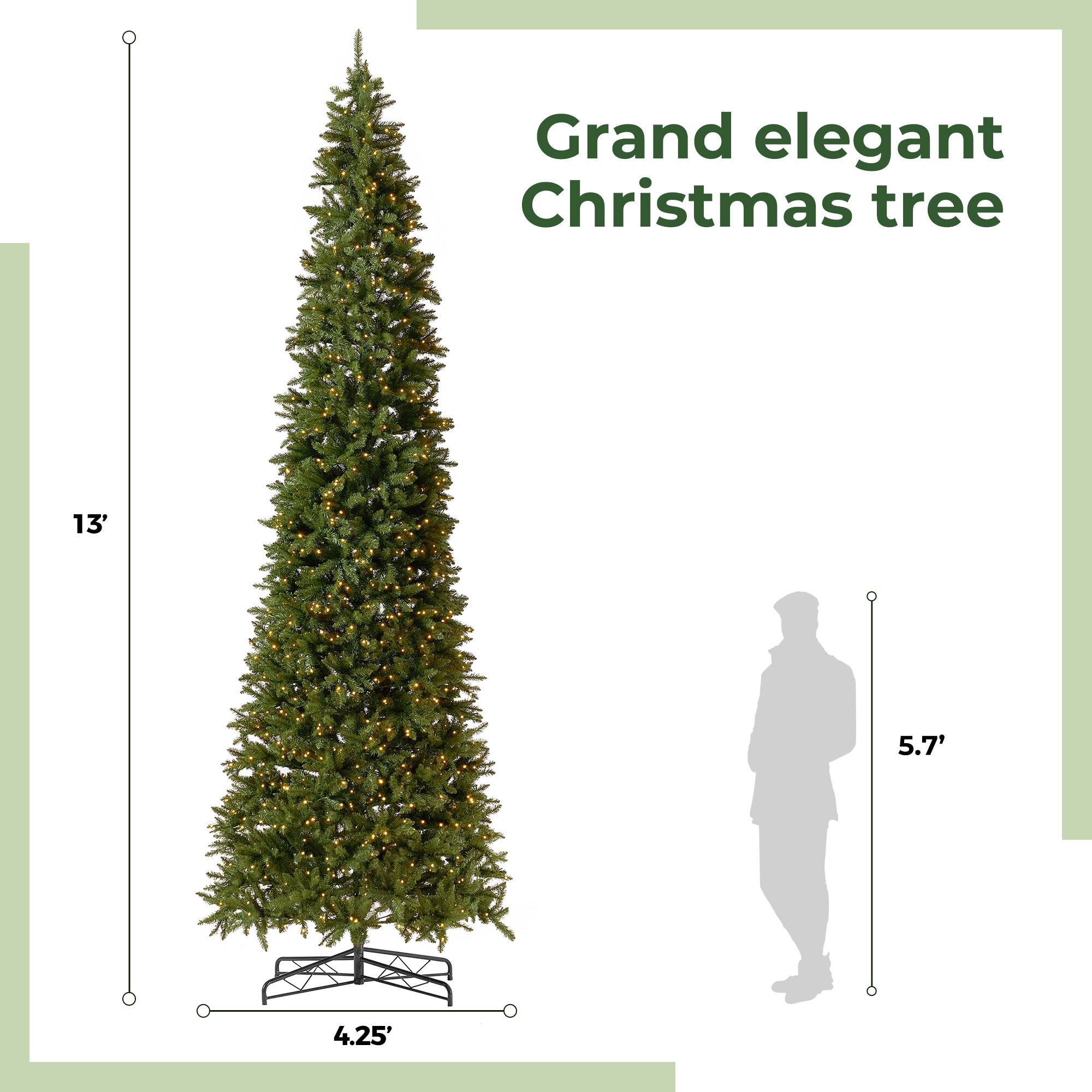 Nearly Natural T4534 Artificial-Christmas-Trees - View #2