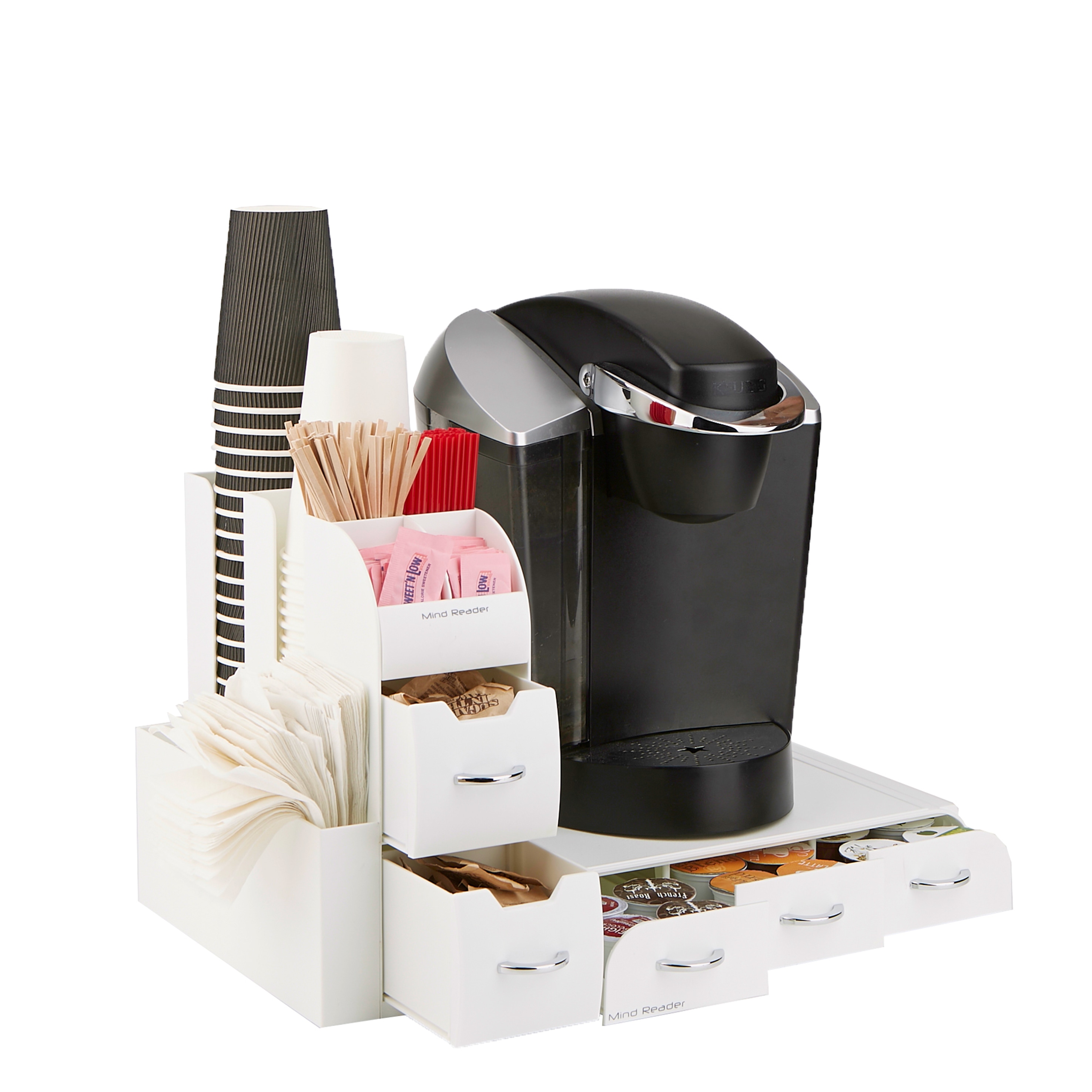 Mind Reader CMB02-WHT Coffee-Beverage-Organizers - View #6
