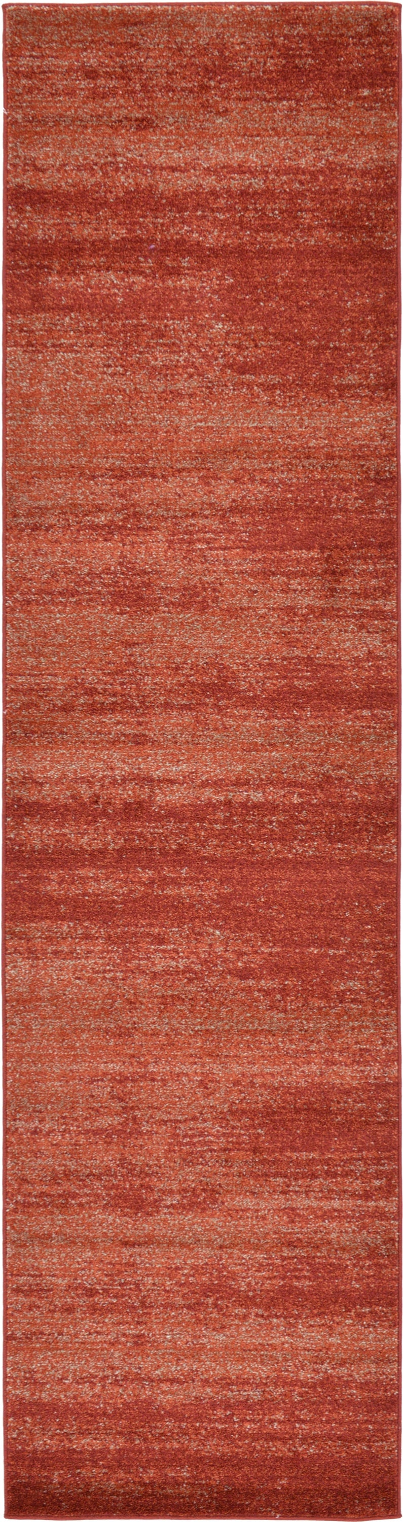 Unique Loom 3132831 Lucille Del Mar 3 x 10 (ft) Loomed Polypropylene Terracotta/Red Rectangular Indoor Distressed/Overdyed Runner rug