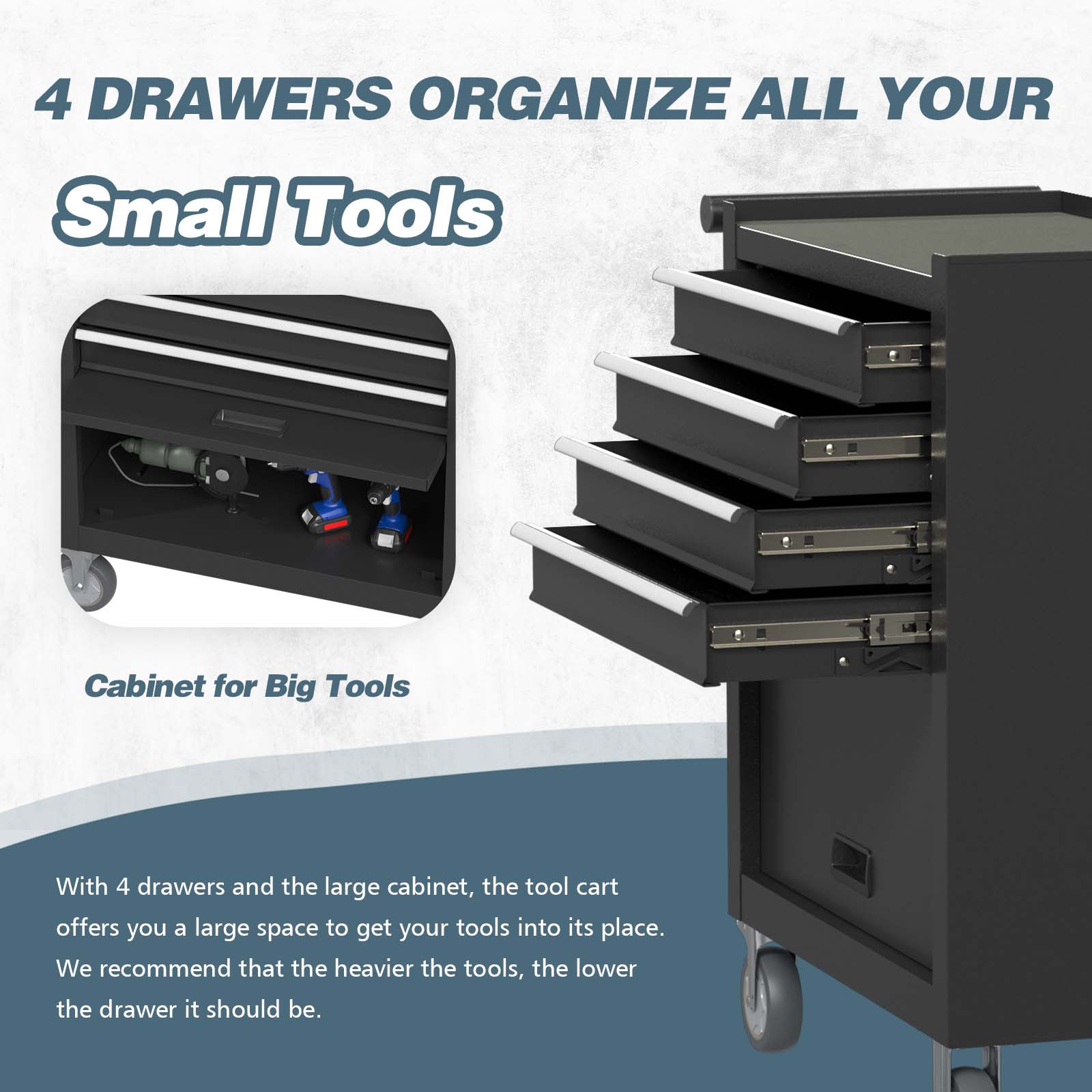 RaDEWAY TH111207-BK Tool-Cabinets - View #4