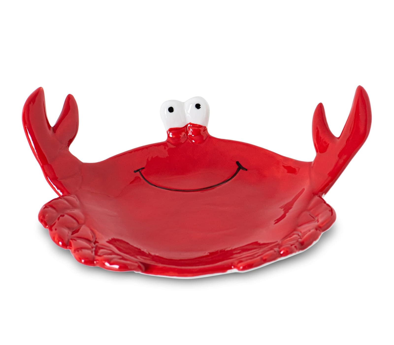 Aoibox  Red Crab Ceramic Spoon Rest for Stove Top and Kitchen Counter Cute Ocean Theme Cooking Utensil Holder