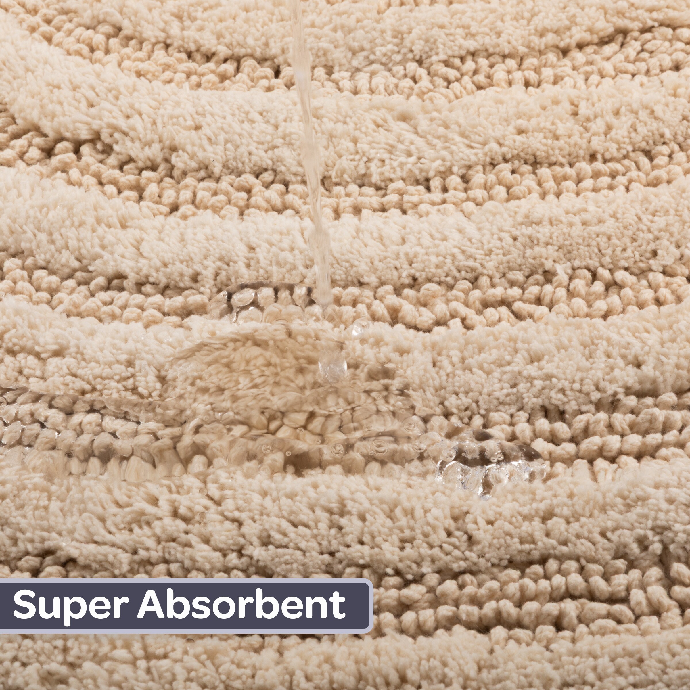 Lavish Home HT-BATH4-NT Bath-Rugs - View #5
