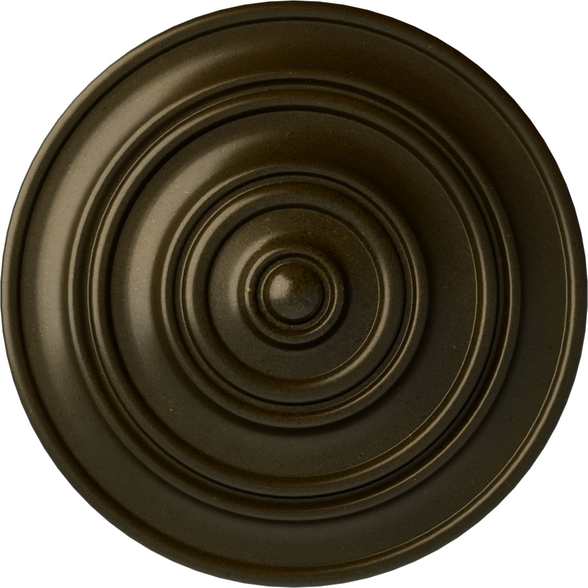 Ekena Millwork CM13CLGGS Classic 13.25-in W x 13.25-in L Painted Green Gold Polyurethane Whole Ceiling Medallion