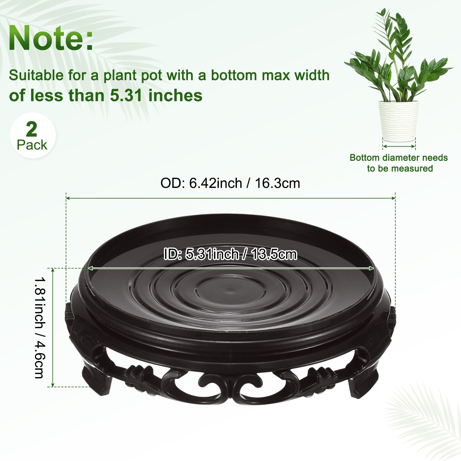 Unique Bargains S26090903UX1390 Plant-Caddy-Cart - View #3