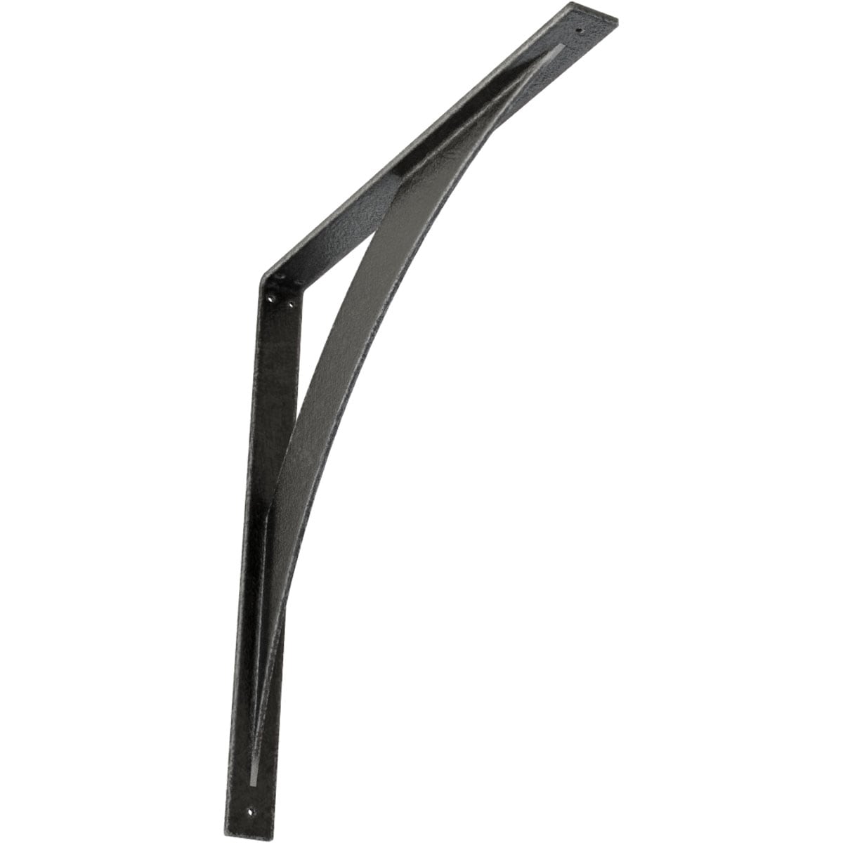 Ekena Millwork BKTM02X24X24LEAPW Legacy 24-in x 2-in x 24-in Gray Steel Mounting bracket