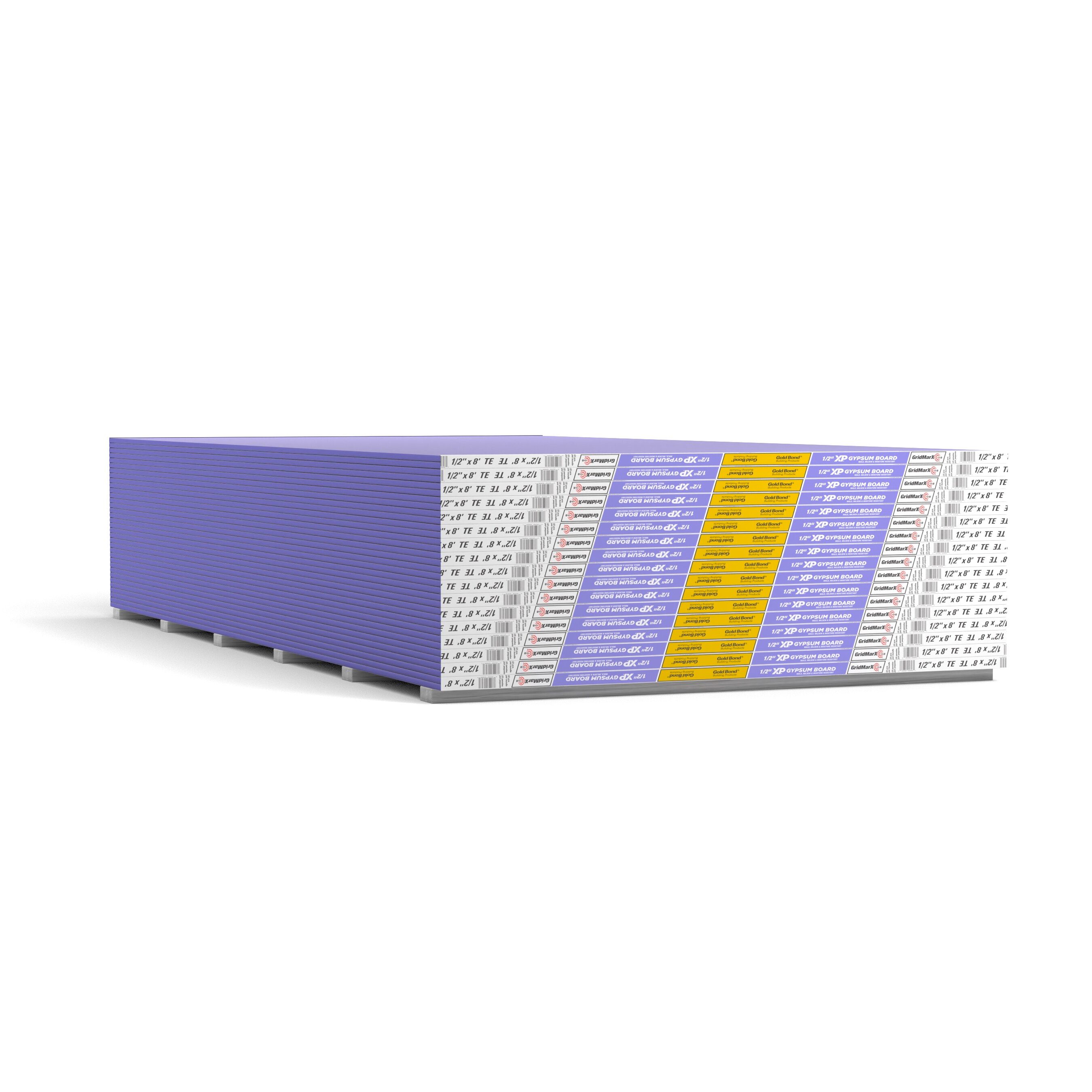 Gold Bond 1/2-in x 4-ft x 8-ft PURPLE XP Mold Resistant Moisture Resistant Regular Drywall Panel