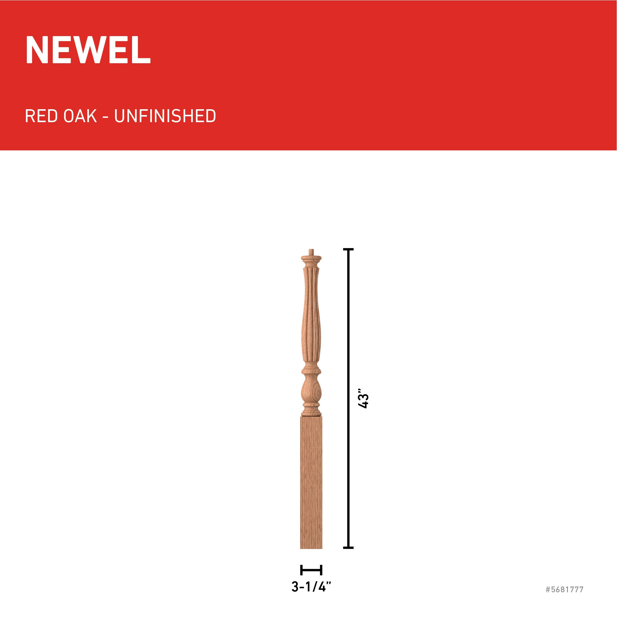 L.J. Smith Stair Systems LJB-3910-O Interior-Stairpart-Newel-Posts - View #3