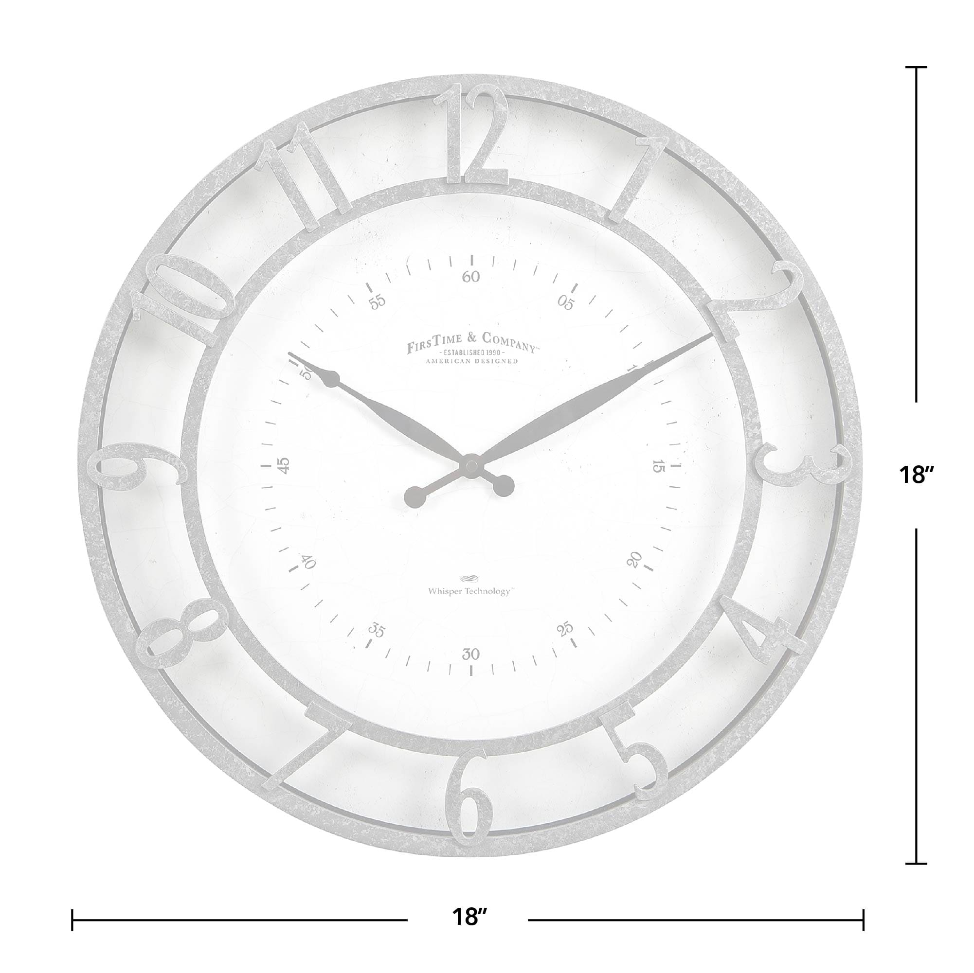 FirsTime 31196 Indoor-Outdoor-Clocks - View #4