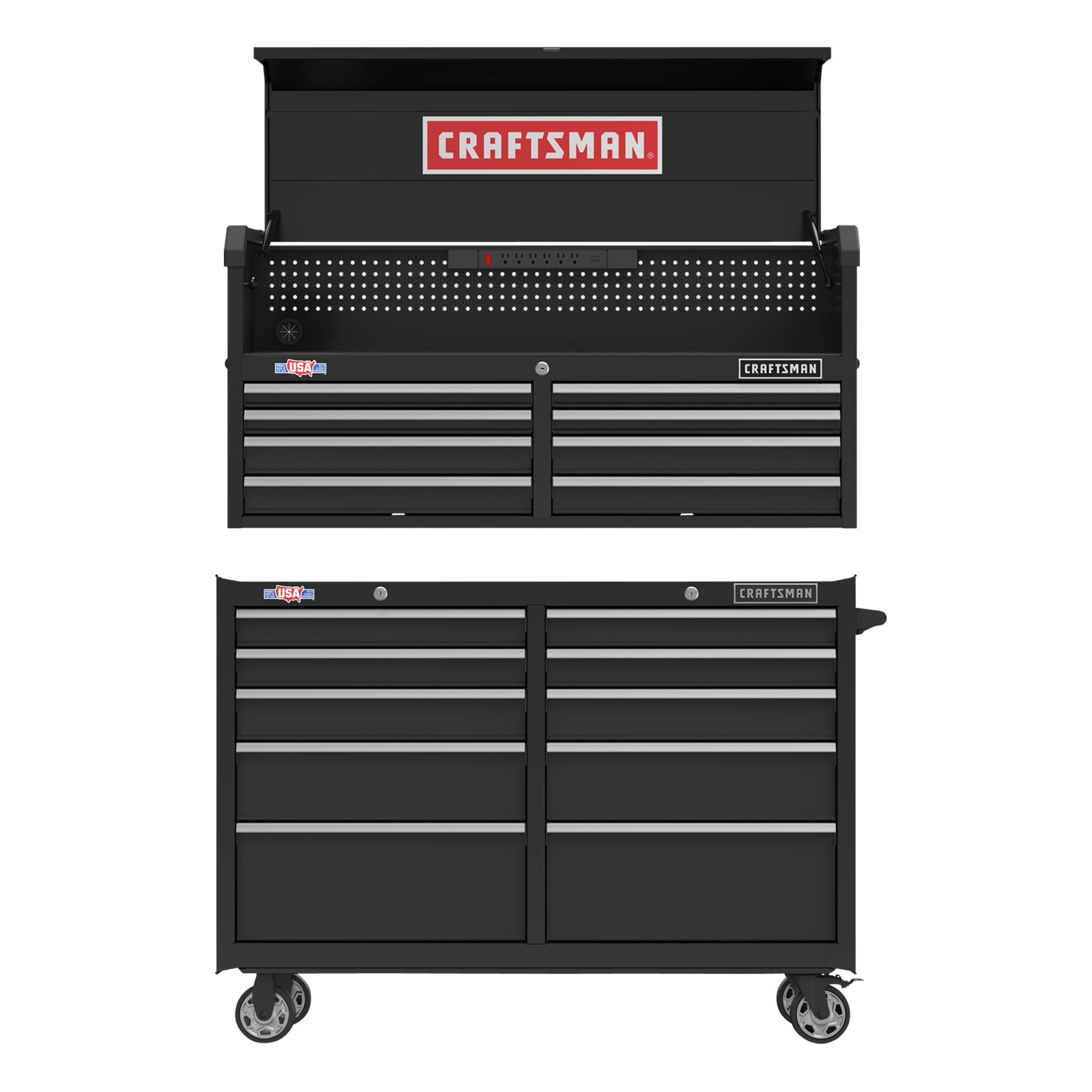 Shop CRAFTSMAN S2000 52-in Black Tool Storage Collection at