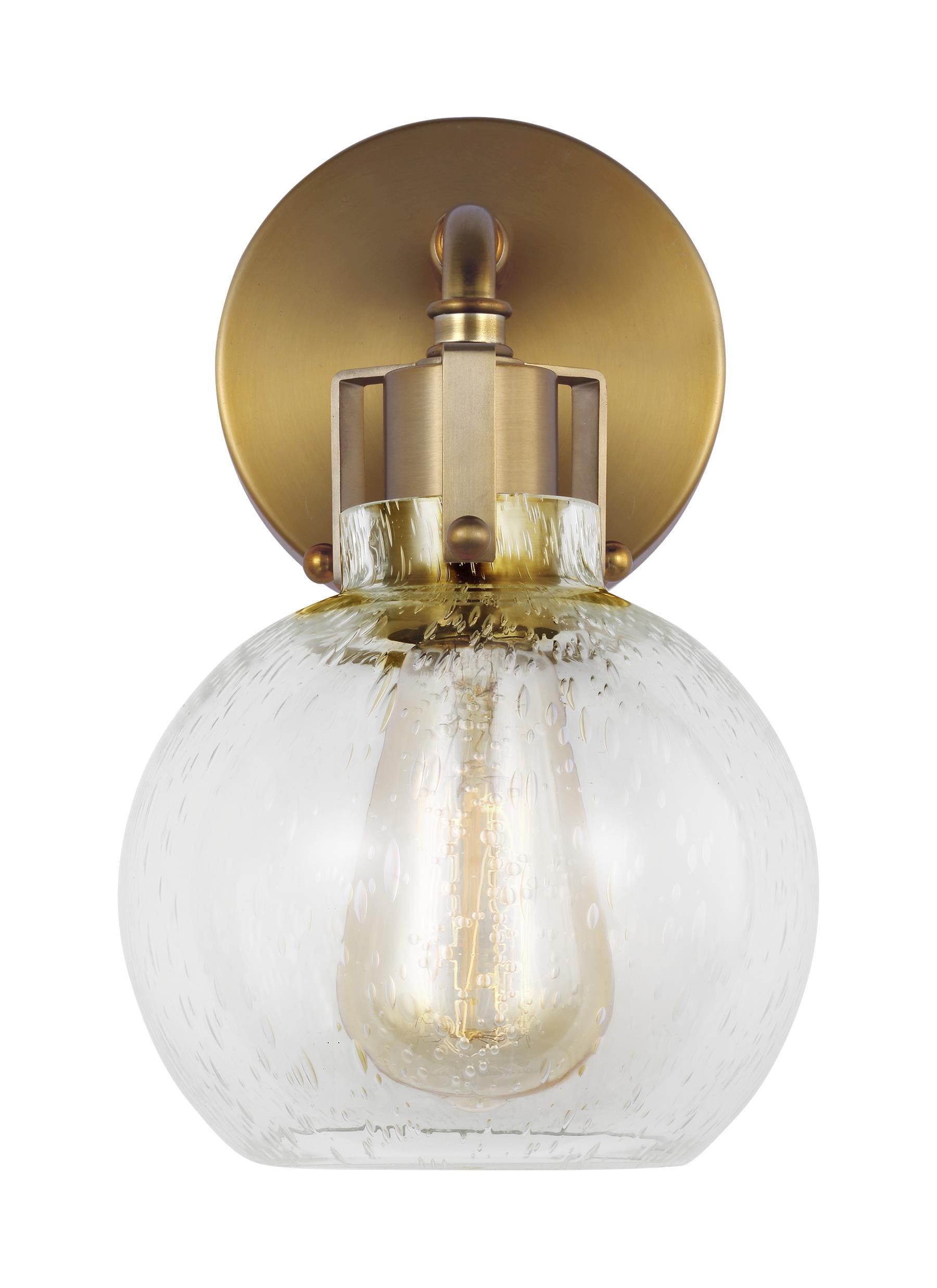 Generation Lighting VS24401BBS Clara 6.25-in 1 -Light Brass Transitional Vanity light