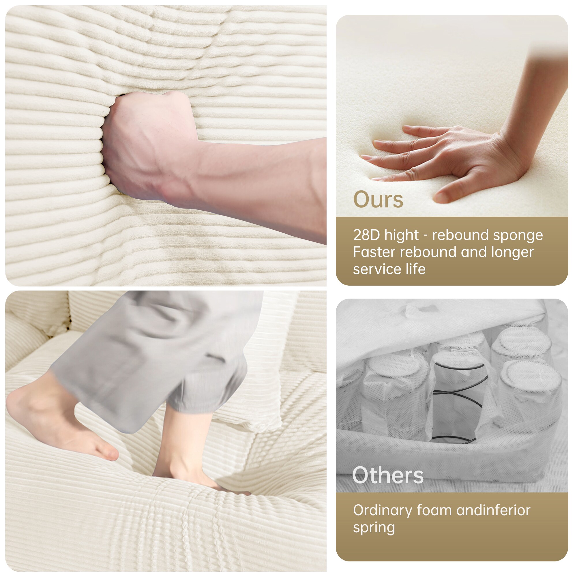 Homy Casa W714-L-OW Sofas-Loveseats - View #5