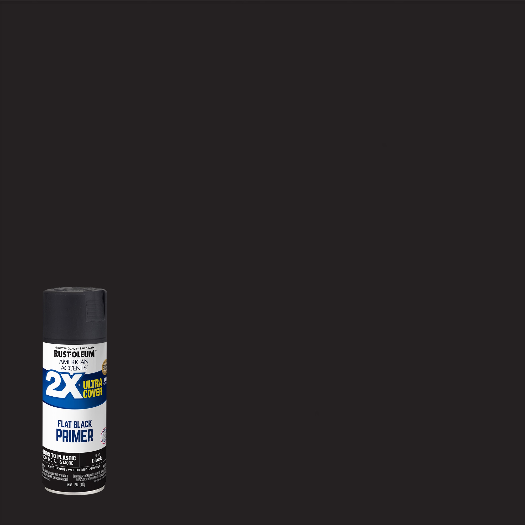 Rust-Oleum Universal Flat Black Spray Paint and Primer In One (NET WT.  12-oz) in the Spray Paint department at