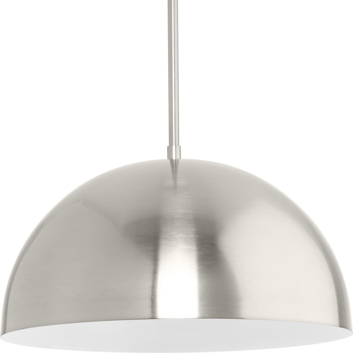 Progress Lighting P500379-009 Perimeter Brushed Nickel Modern/contemporary Dome Medium Hanging Pendant light