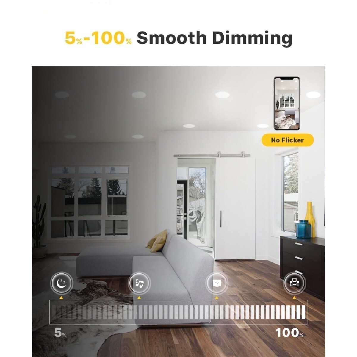 Knojodu 16 Pack 4 Inch Round LED Recessed Ceiling Light 3000K/4000K ...