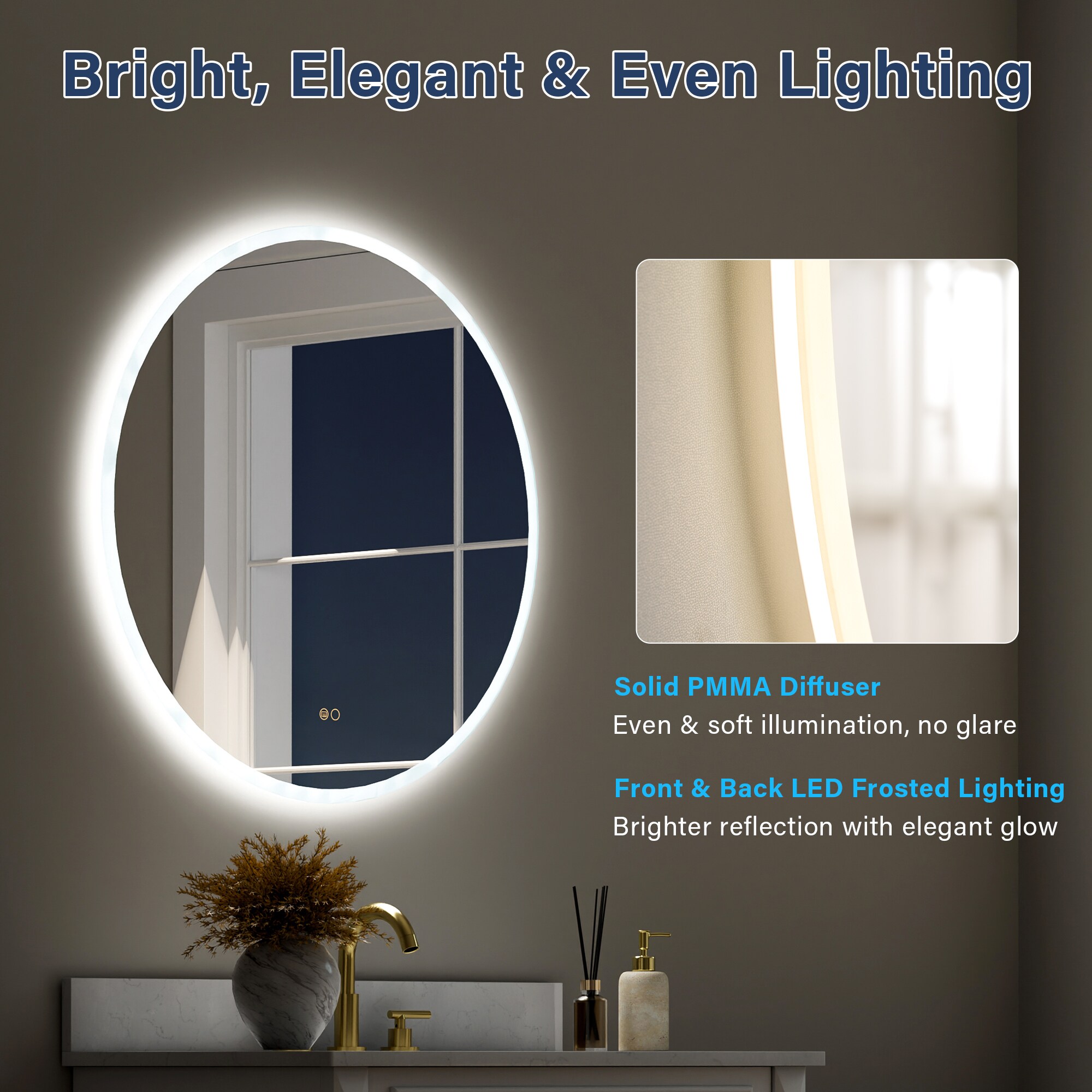 CALVON WMR10W32R Framed-Bath-Mirrors - View #4