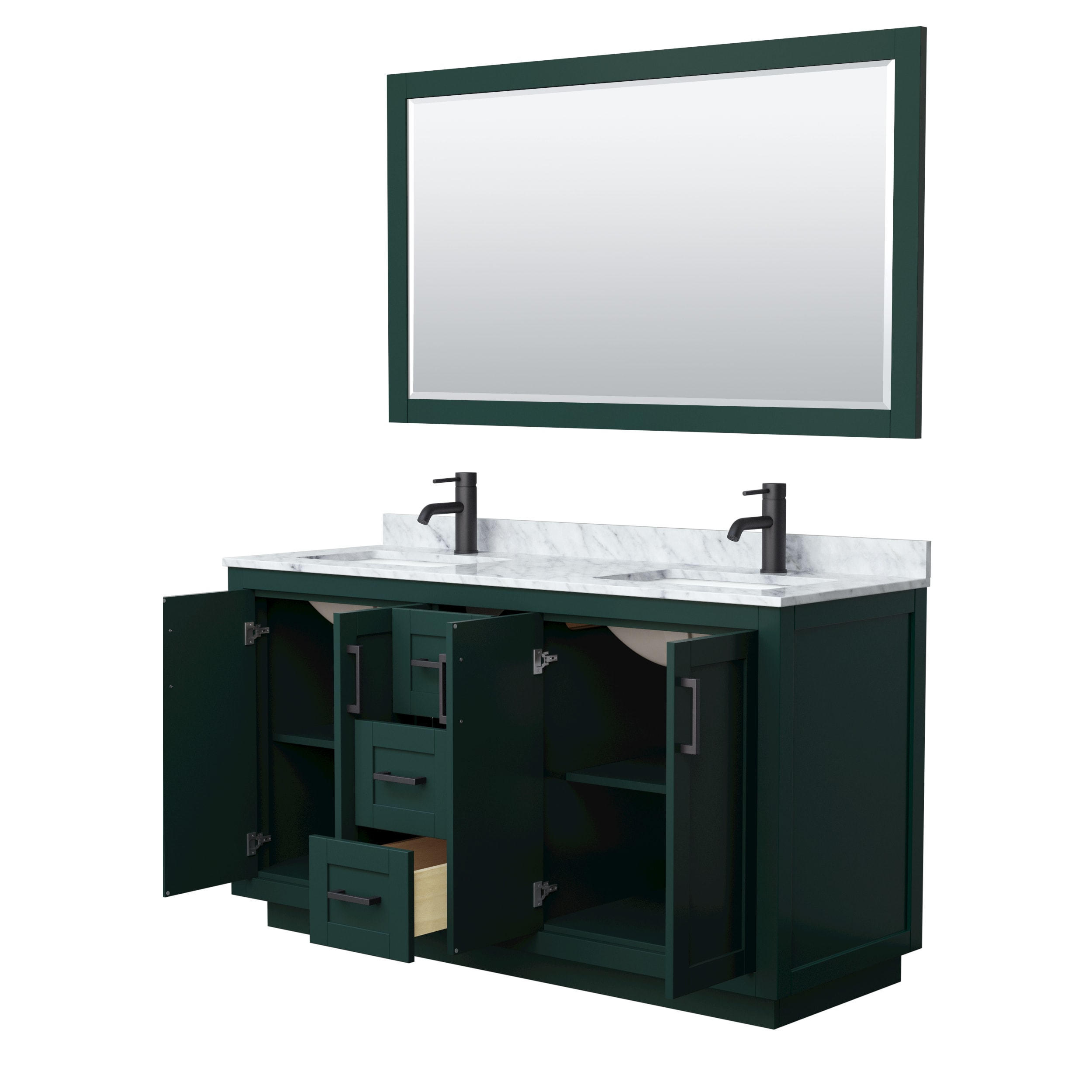 Wyndham Collection WCF292960DGKCMUNSM58 Bath-Vanity-Combo - View #3