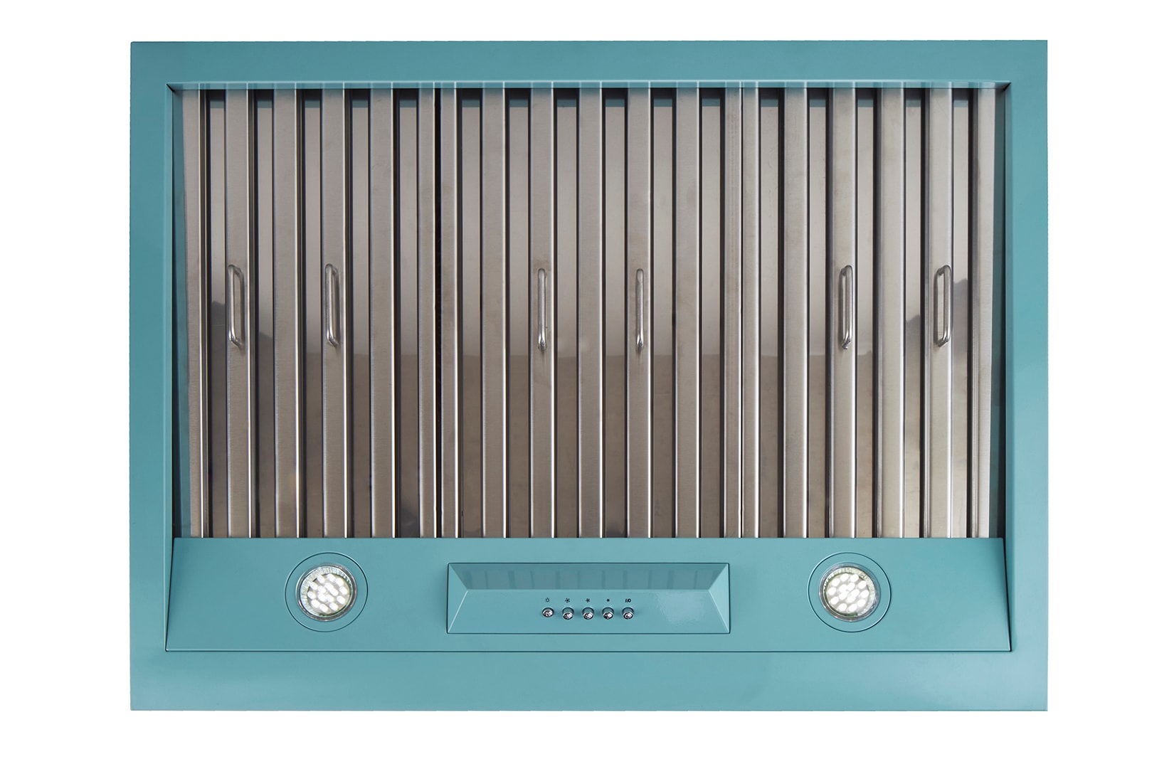 Classic Retro 30" Ocean Mist Turquoise Stainless Steel Under Cabinet Range Hood