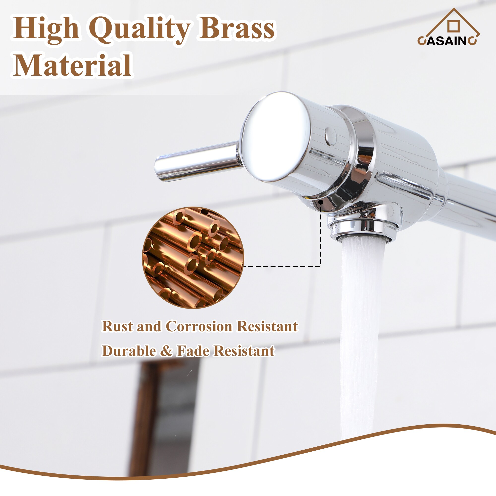 CASAINC KCLT0059-CP Kitchen-Faucets - View #7