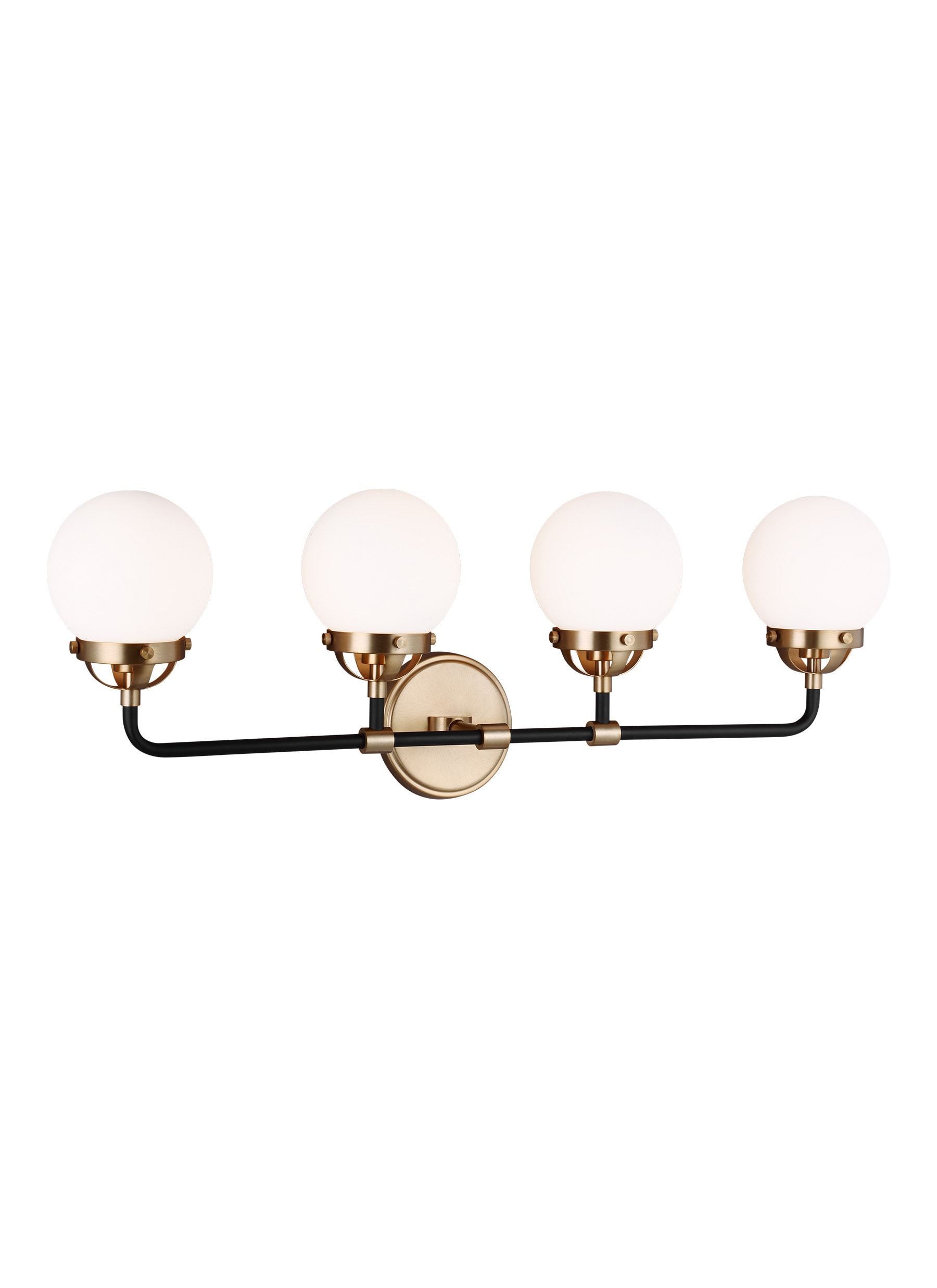 Generation Lighting 4487904EN-848 Cafe 30-in 4 -Light Satin Bronze Modern/contemporary Vanity light