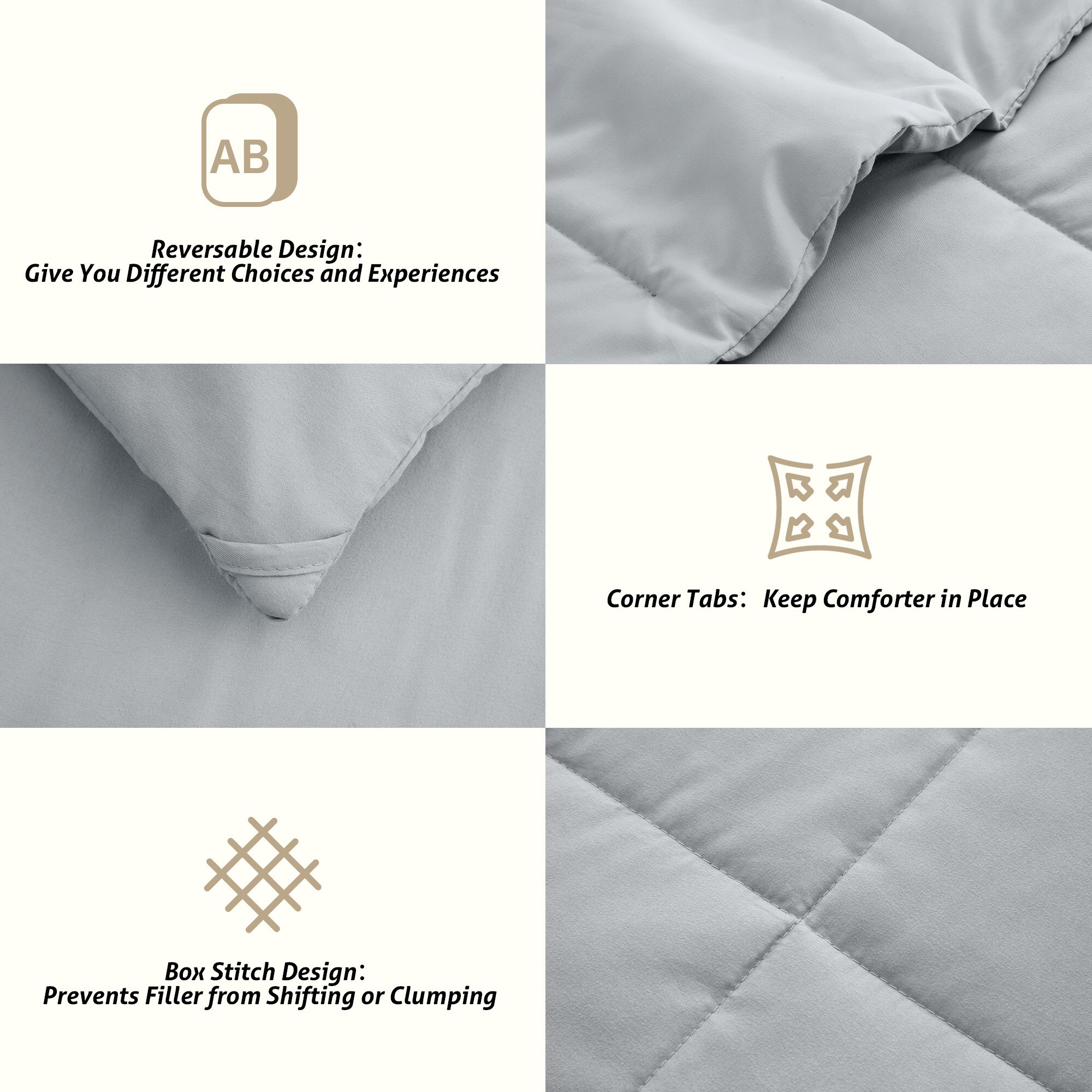 VOUA SAF-165FGHXB-GYT Comforters-And-Bedspreads - View #6