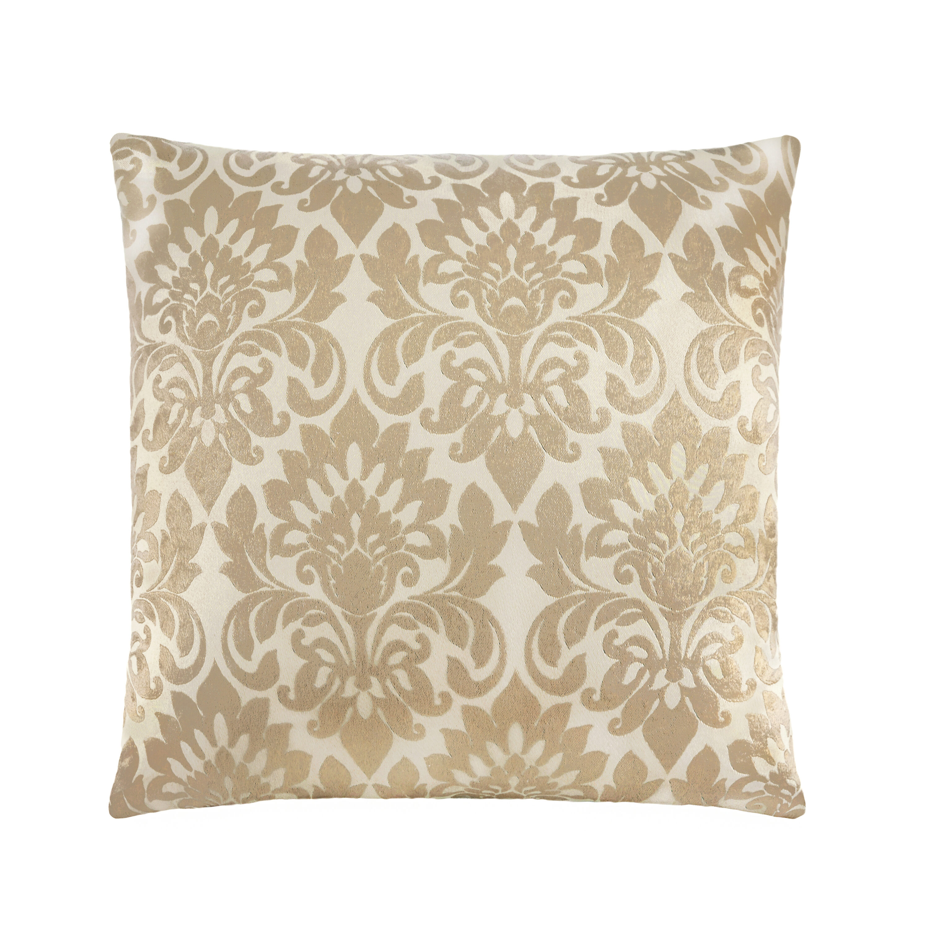 Achim Sutton 18-in x 18-in Tan Indoor Decorative Pillow in the Throw ...