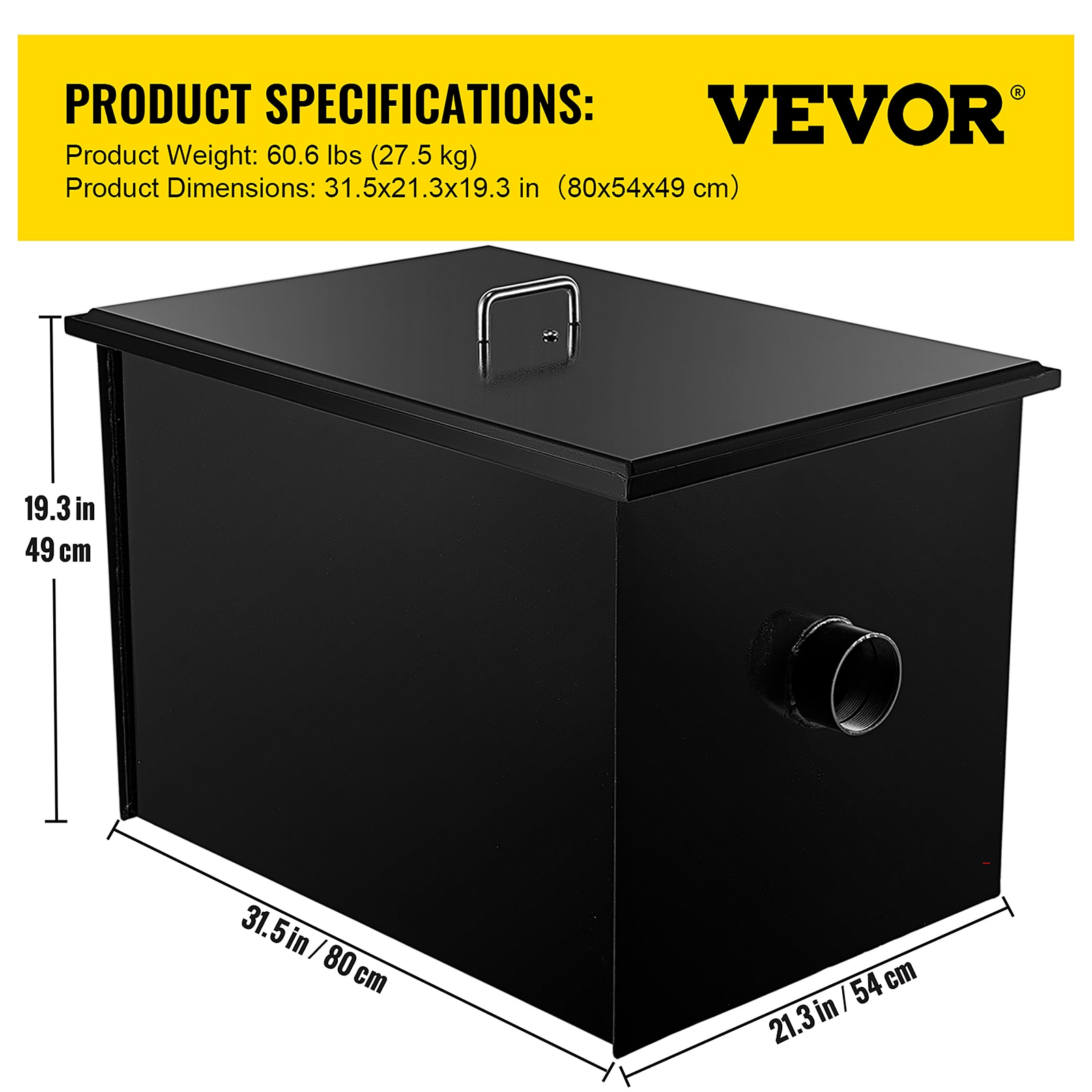VEVOR Grease Interceptor Installation Kit for 2-in Pipe in the Plumbing  Installation Kits department at