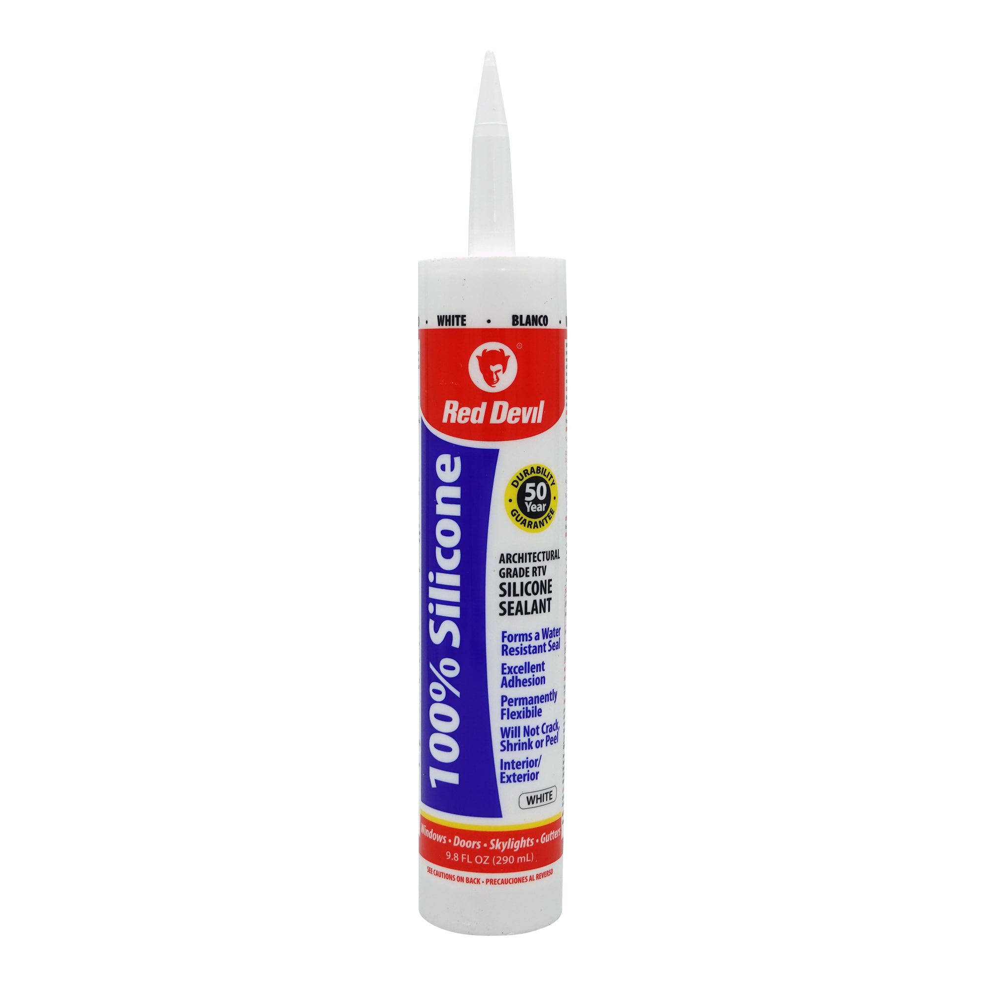 Red Devil 100% Silicone 12-Pack 9.8-oz Multi-use White Silicone Caulk ...