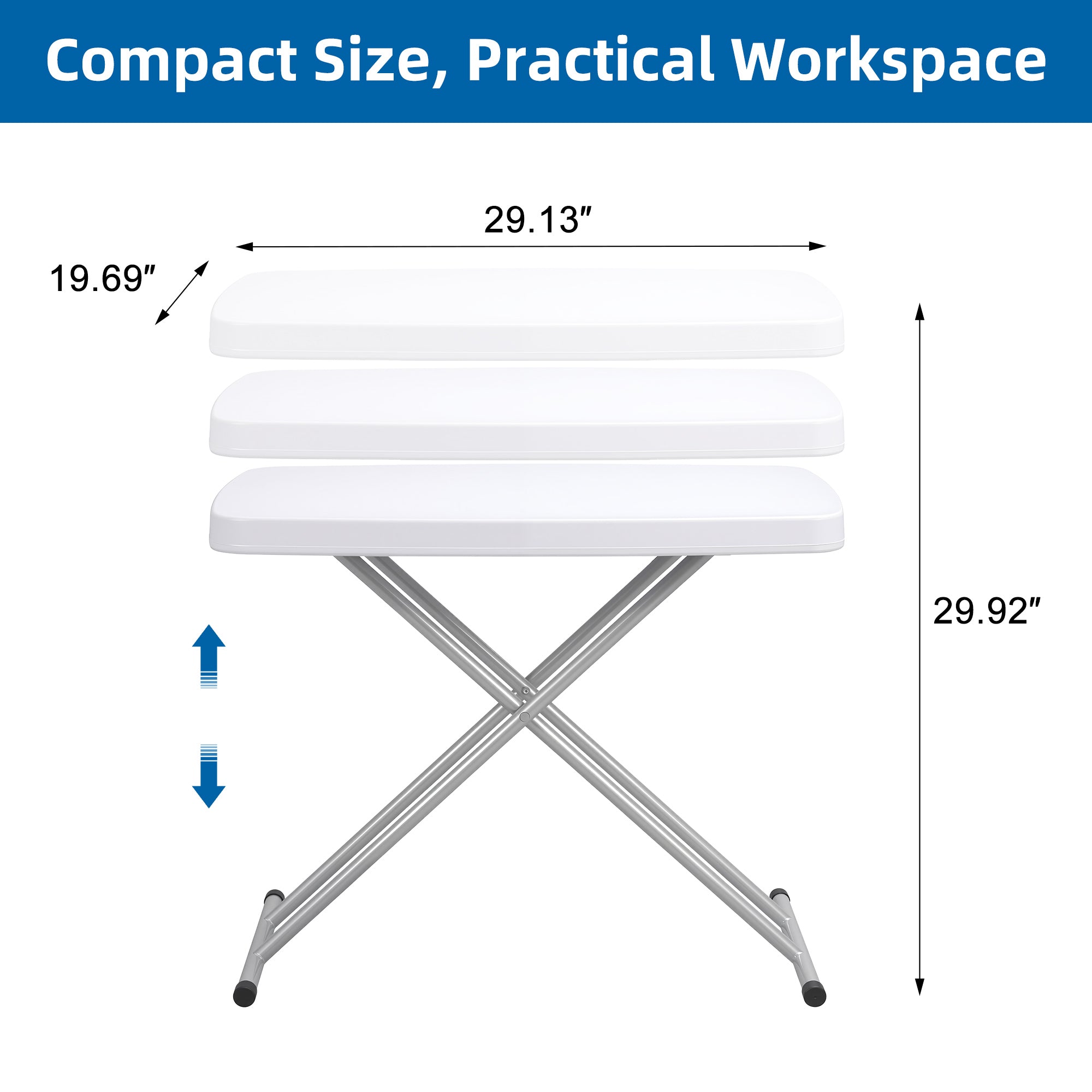 Vecelo KHD-CH-BZXY02-WHE Folding-Tables - View #2