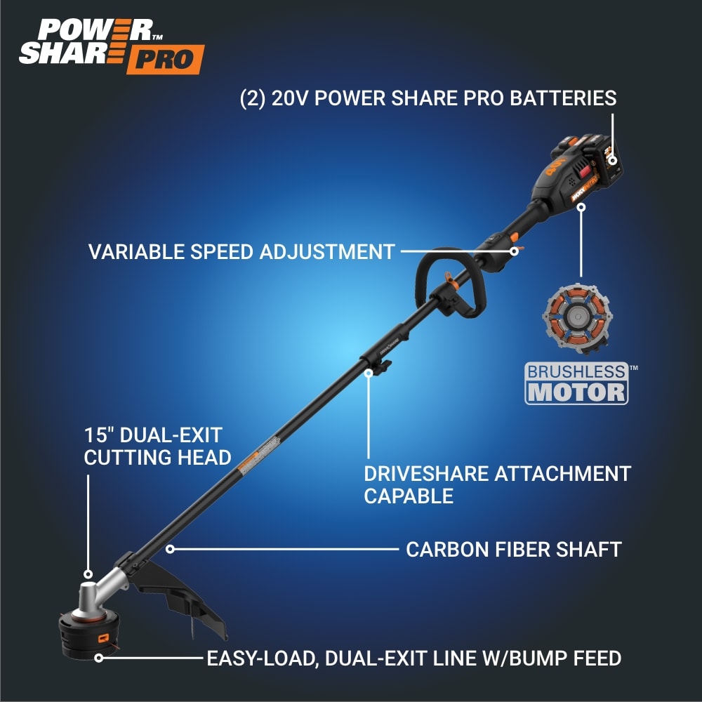 Ukoke Powerful 40V 8-Inch Cordless Pole Saw with 2.0Ah Battery and Charger Included - Make Tree Trimming A Breeze!