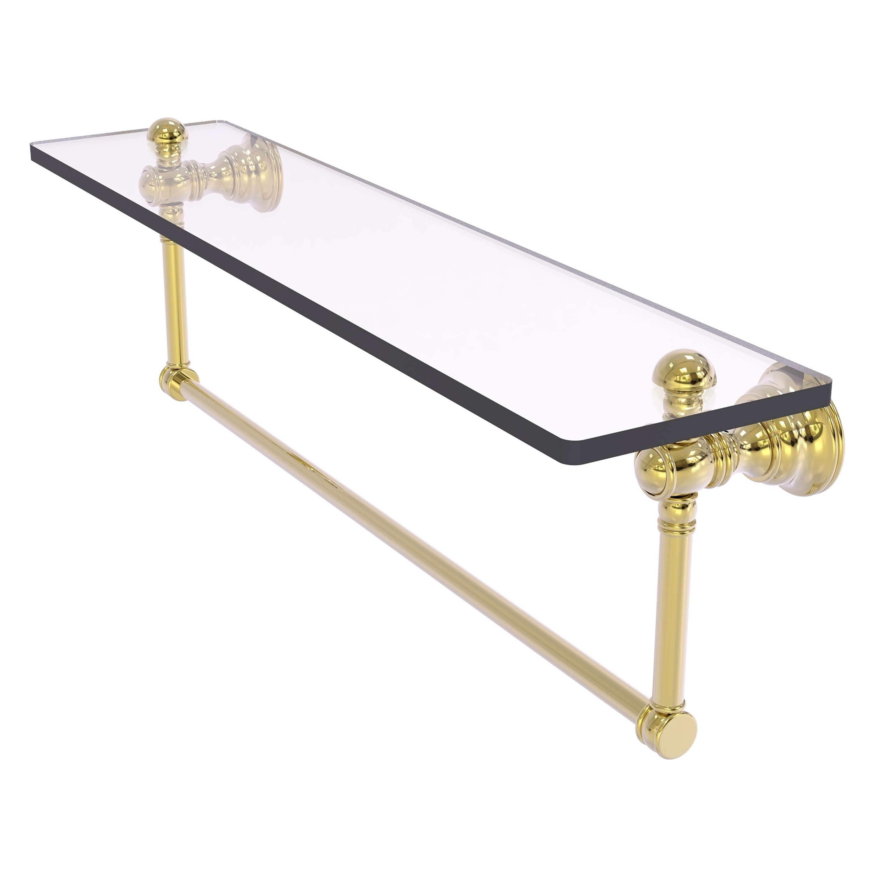 Allied Brass CL-1-22TB-UNL Carolina Unlacquered Brass Wall mount Bathroom Shelf ( 22-in x 7-in x 5-in )