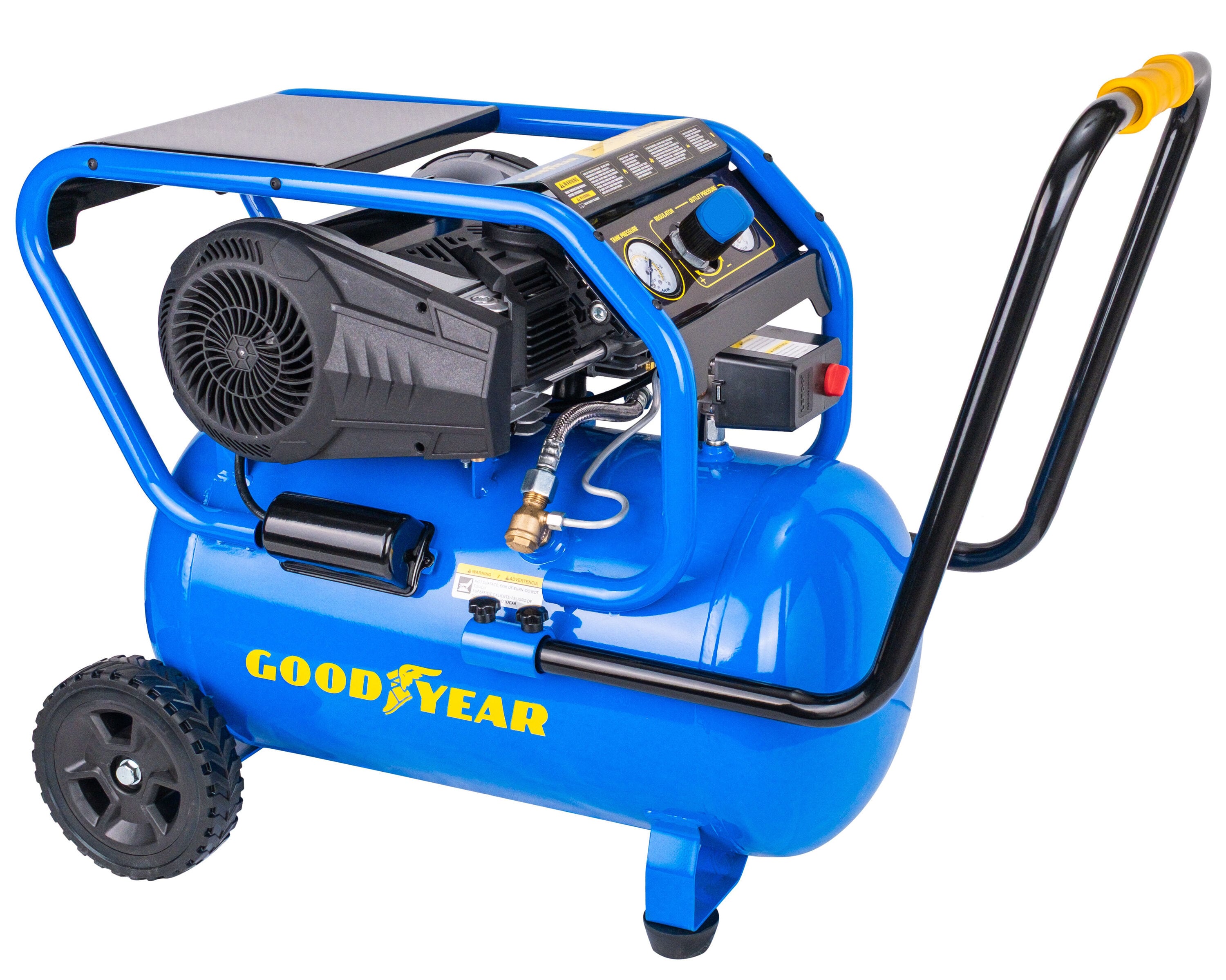 Goodyear GYC6100SQHV 10-Gallon Portable Electric 175 PSI Horizontal Air Compressor