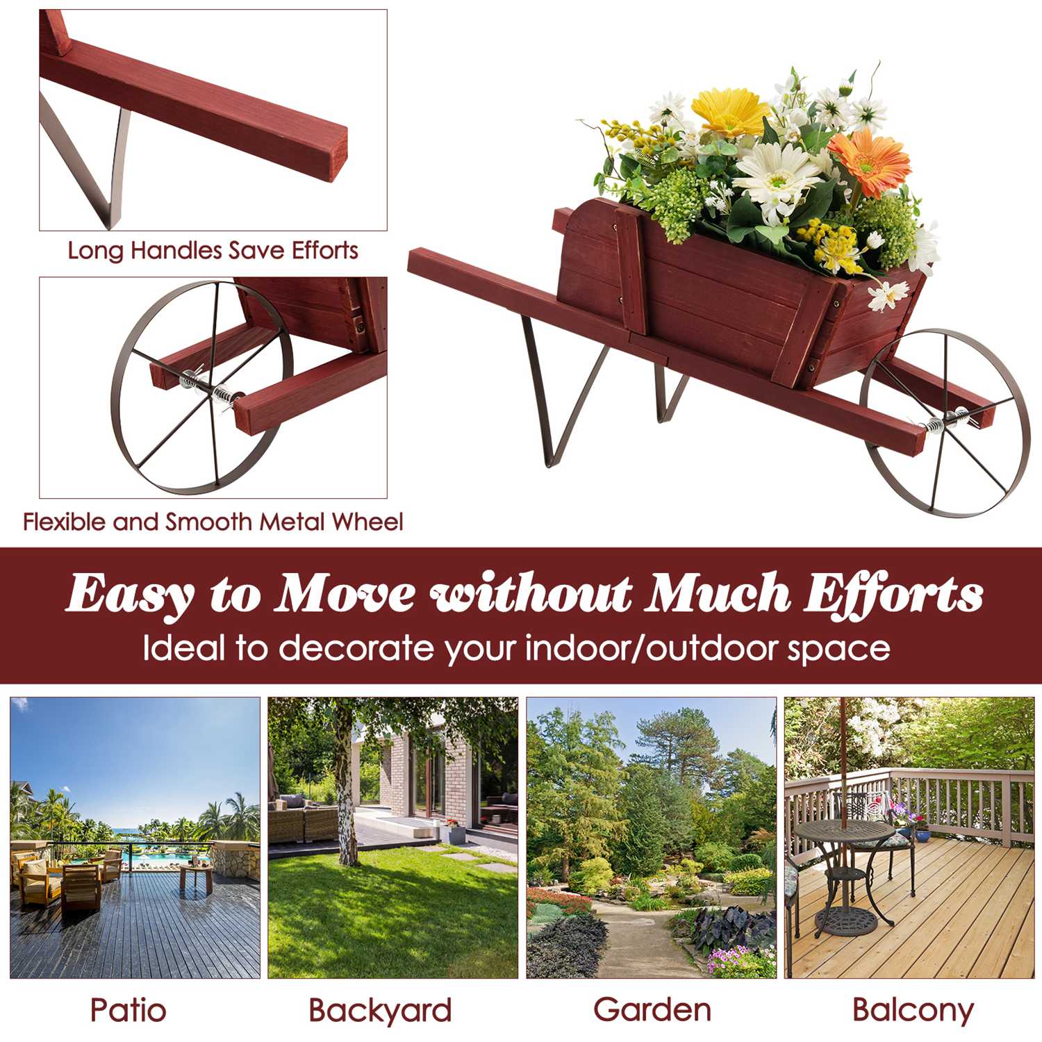 Costway CSHY002585 Planter-Window-Box - View #9