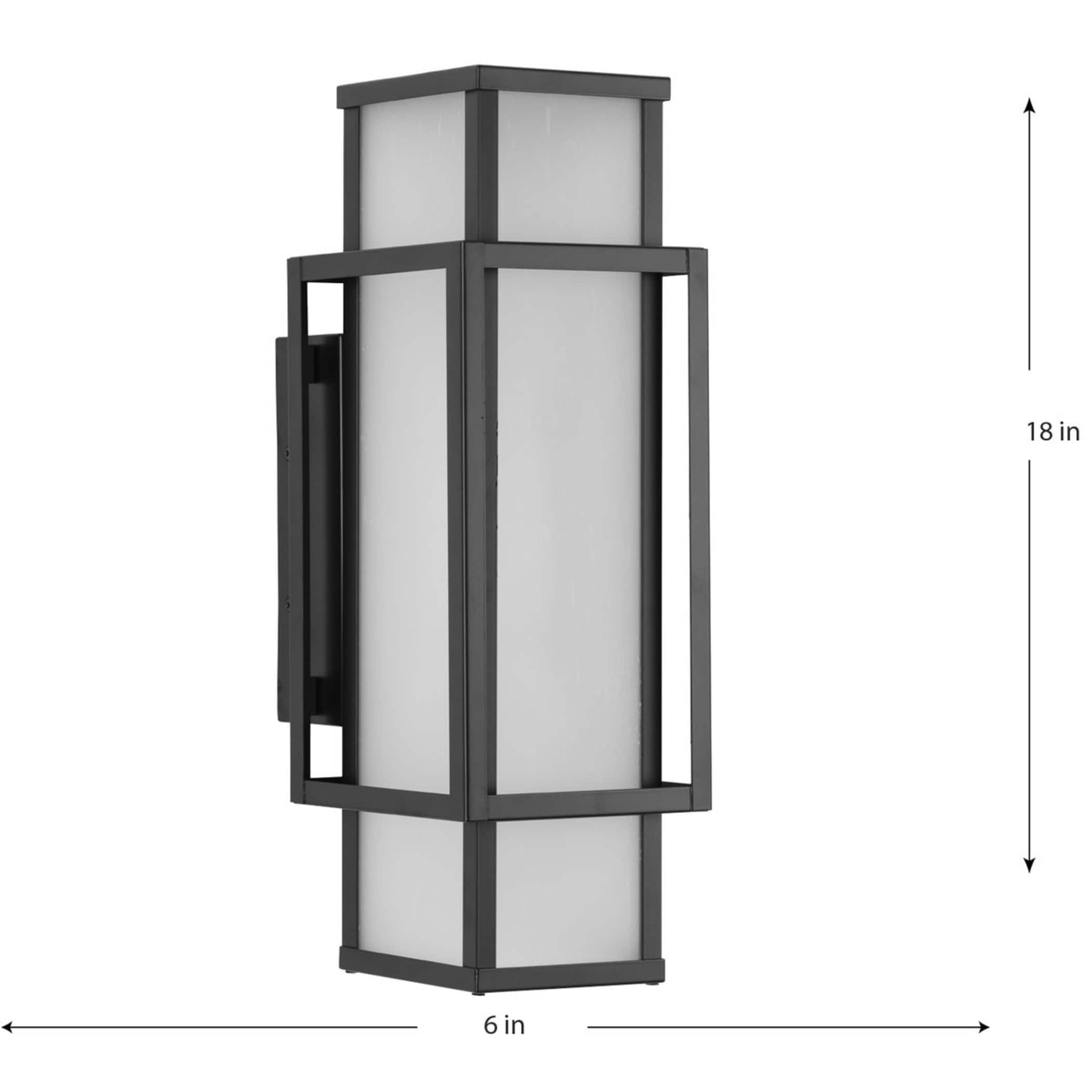 Matte Black Dimmable Direct Wired Electric Lantern